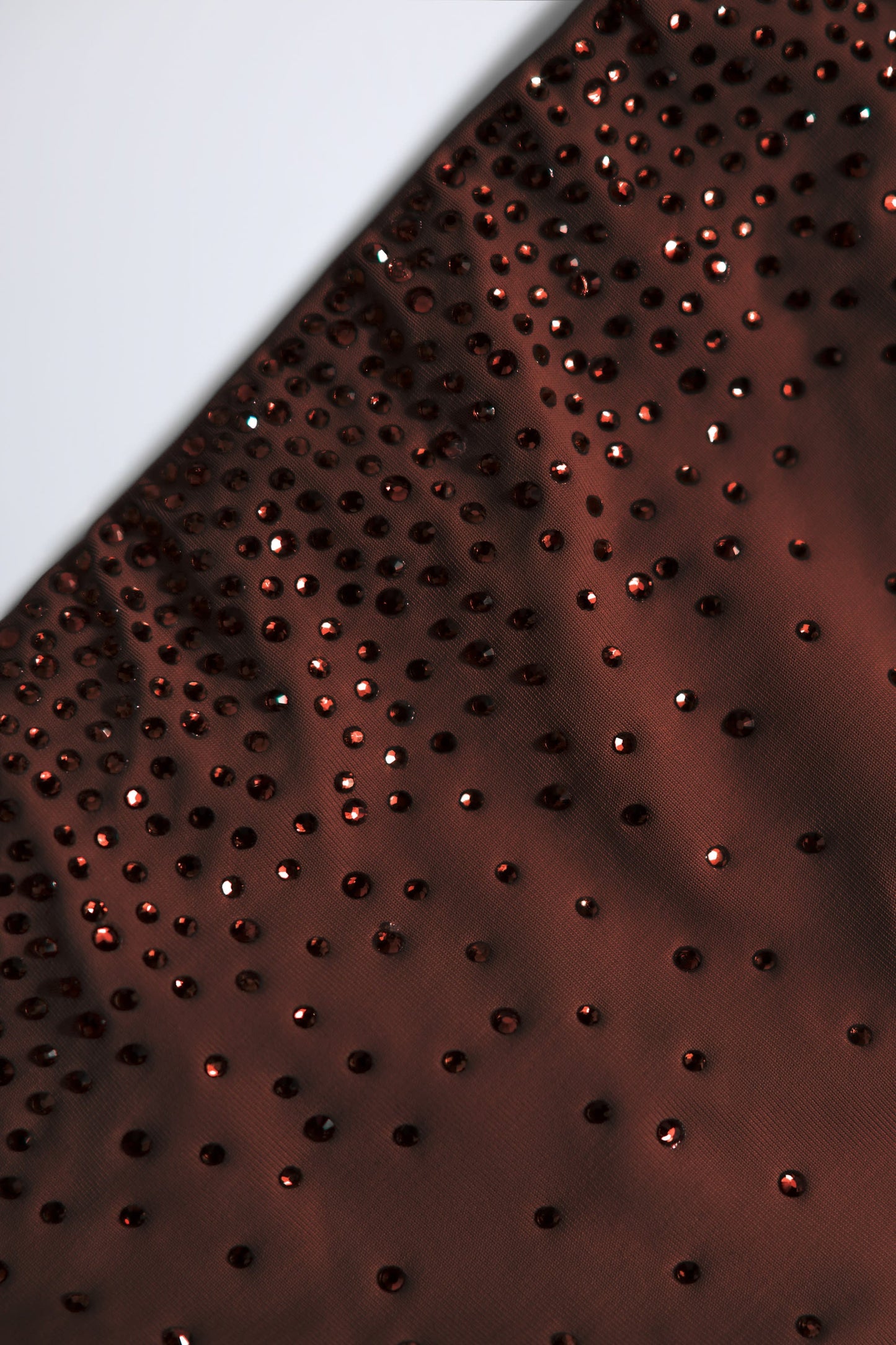 Embellished Cut-Out Swimsuit in Chocolate Brown