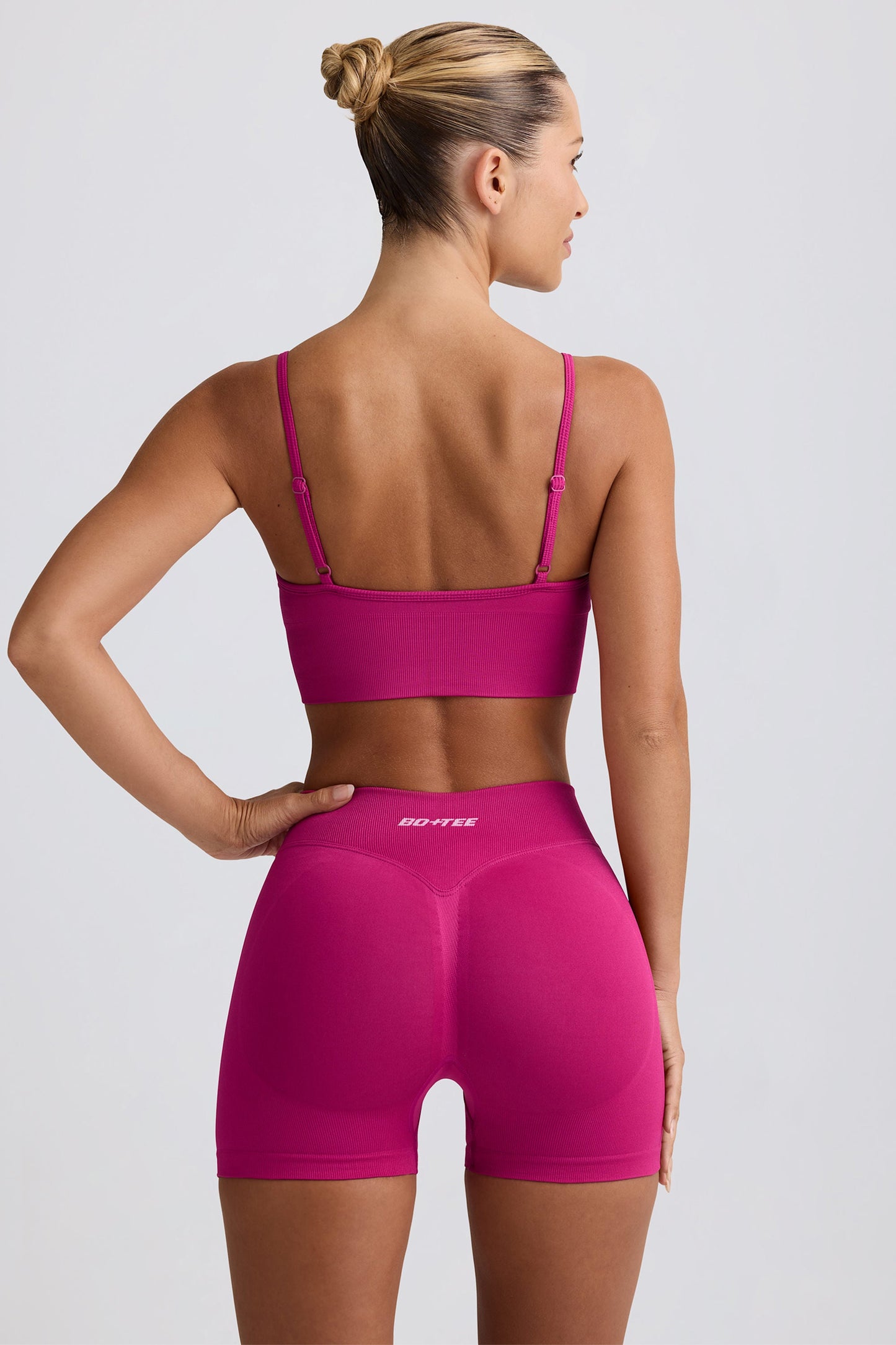 Define Luxe Mini Shorts in Berry