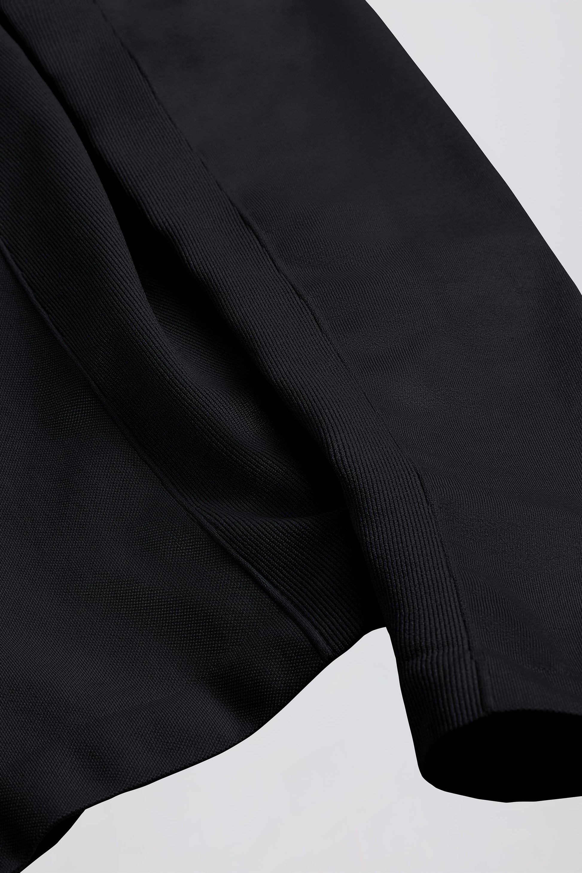 Define Luxe Zip-Up Jacket in Black