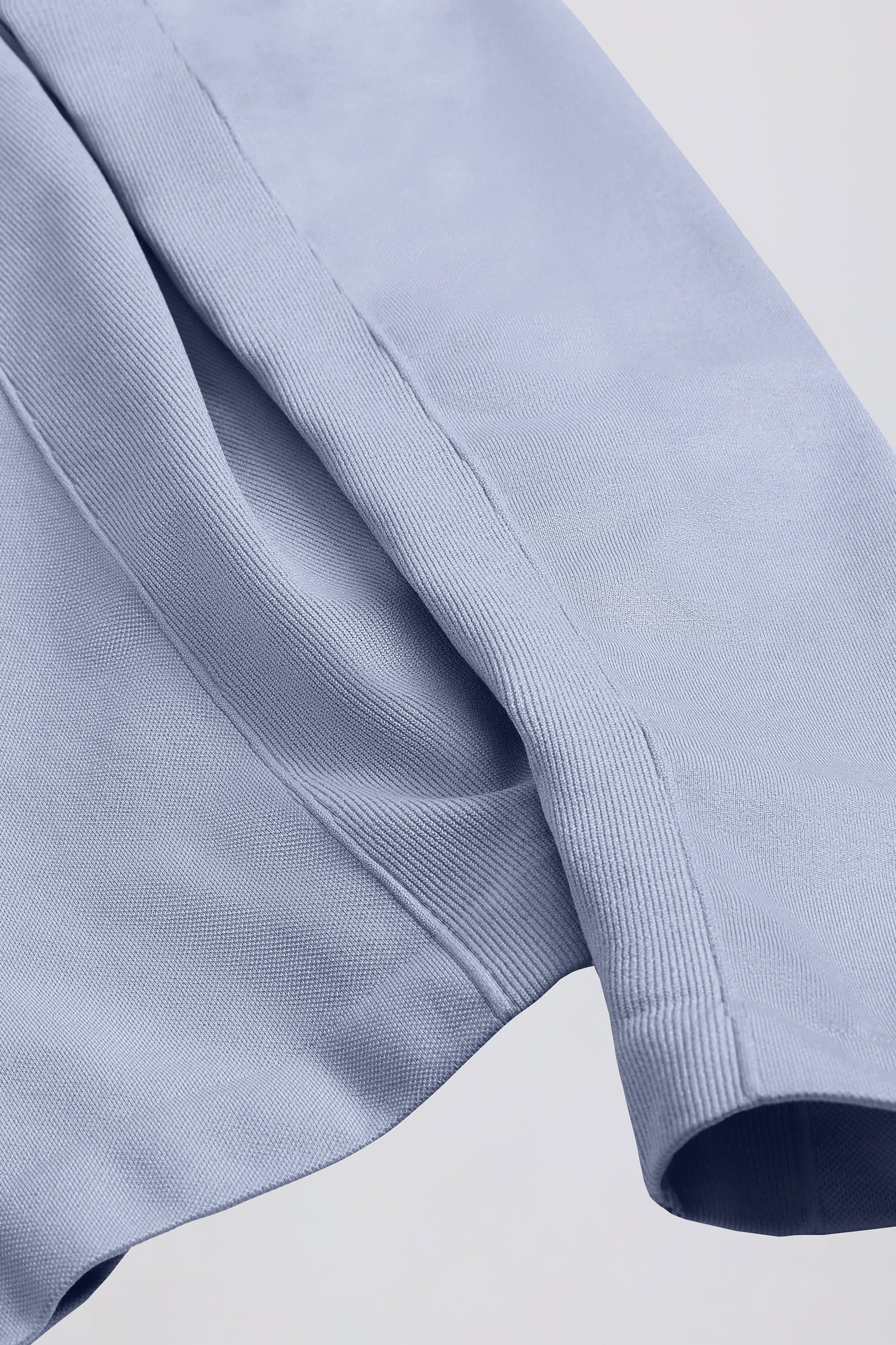 Define Luxe Zip-Up Jacket in Blue Grey