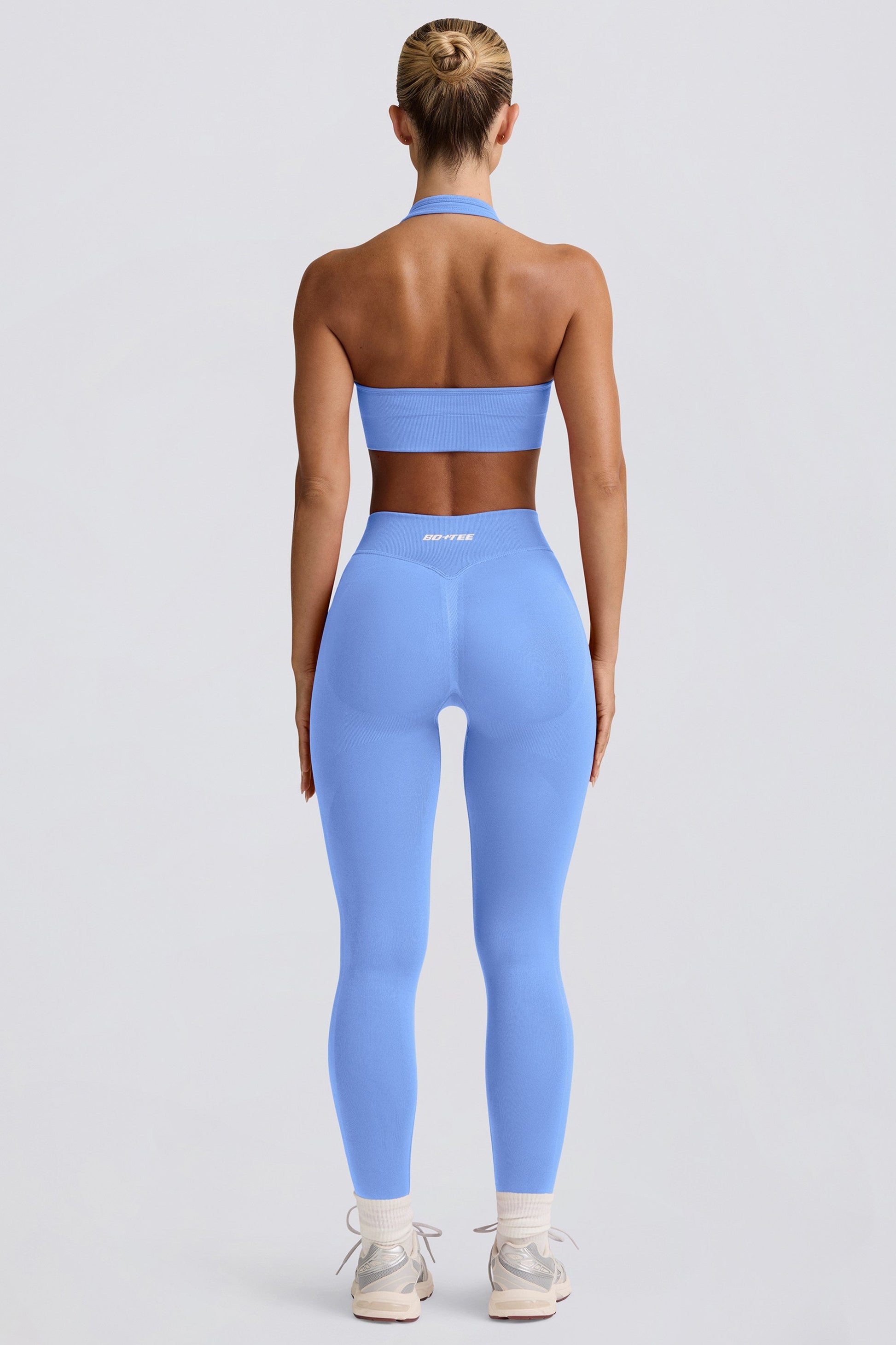 Define Luxe High-Waist Leggings in Light Blue