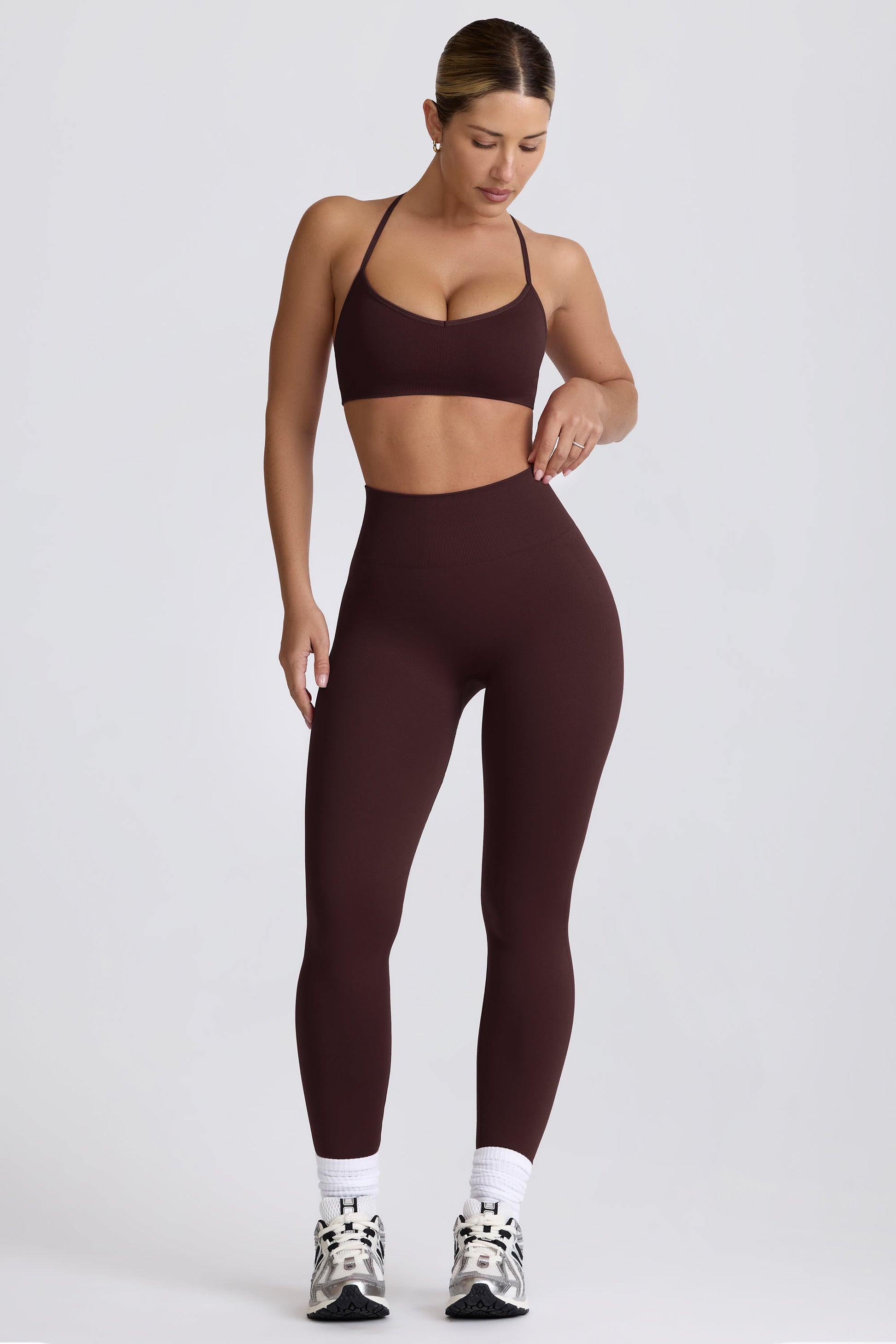 Super Sculpt Seamless Leggings in Chocolate