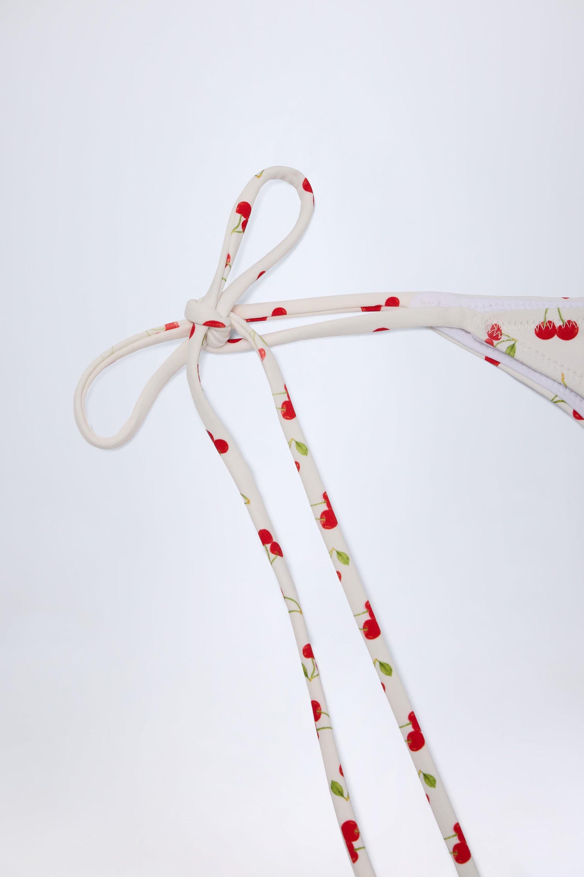 Side-Tie Cheeky Bikini Bottoms in Cherry Print