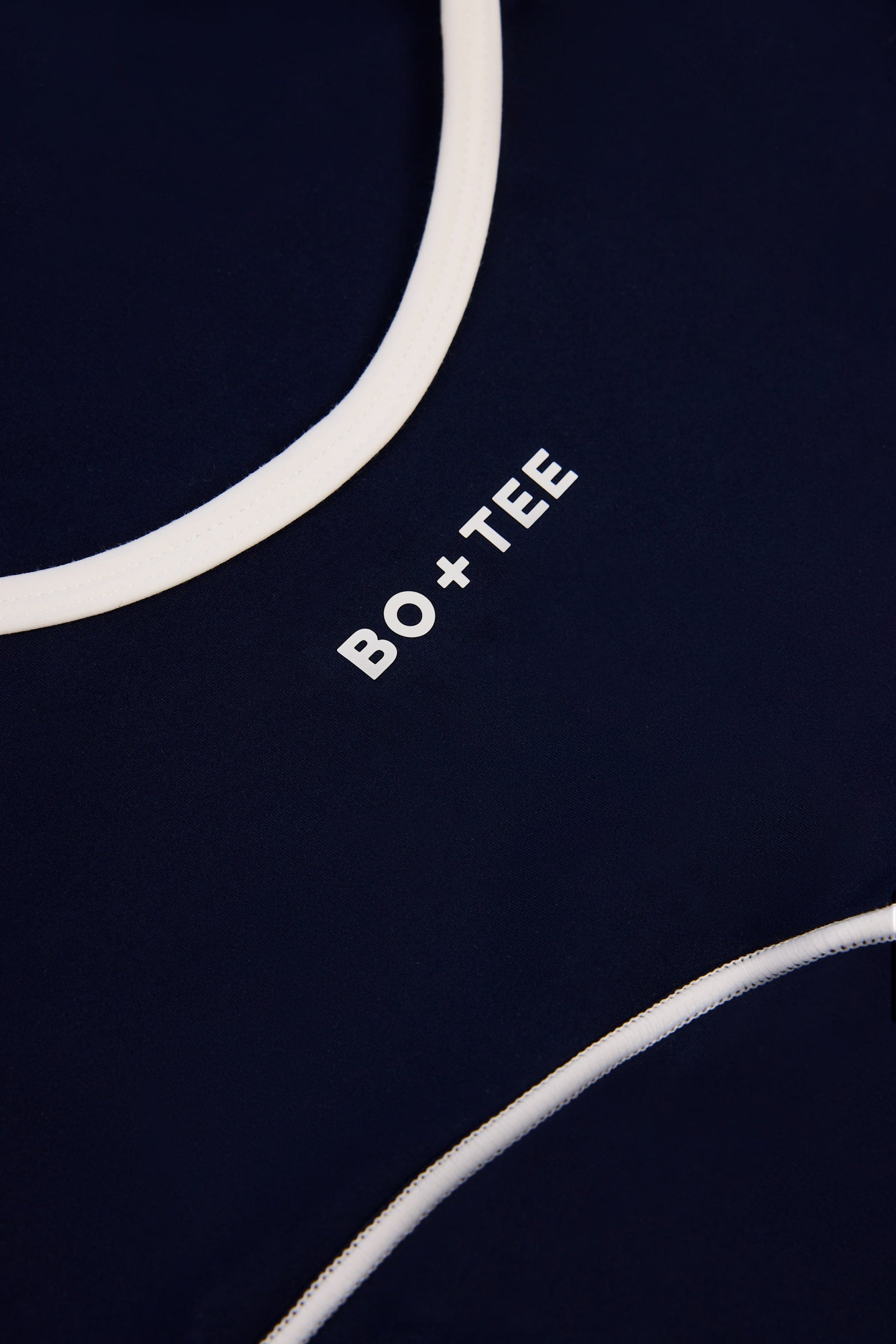 Soft Active Backless Contrast Jumpsuit in Classic Navy