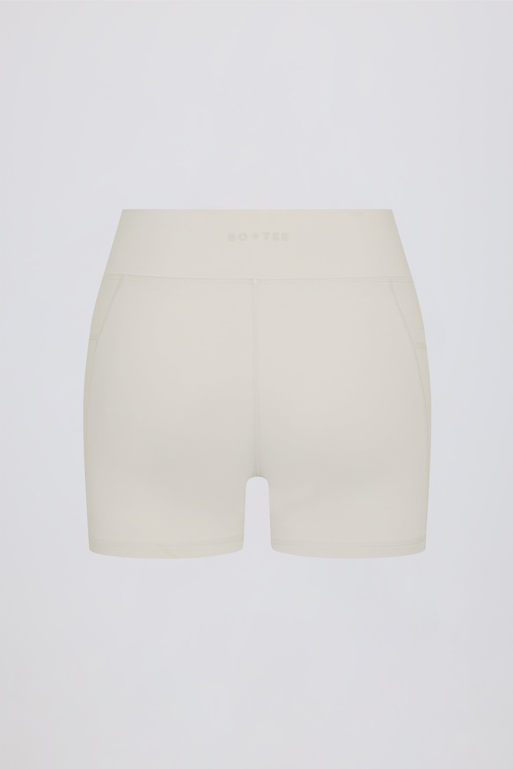 Soft Active Crossover Pocket Shorts in Cream