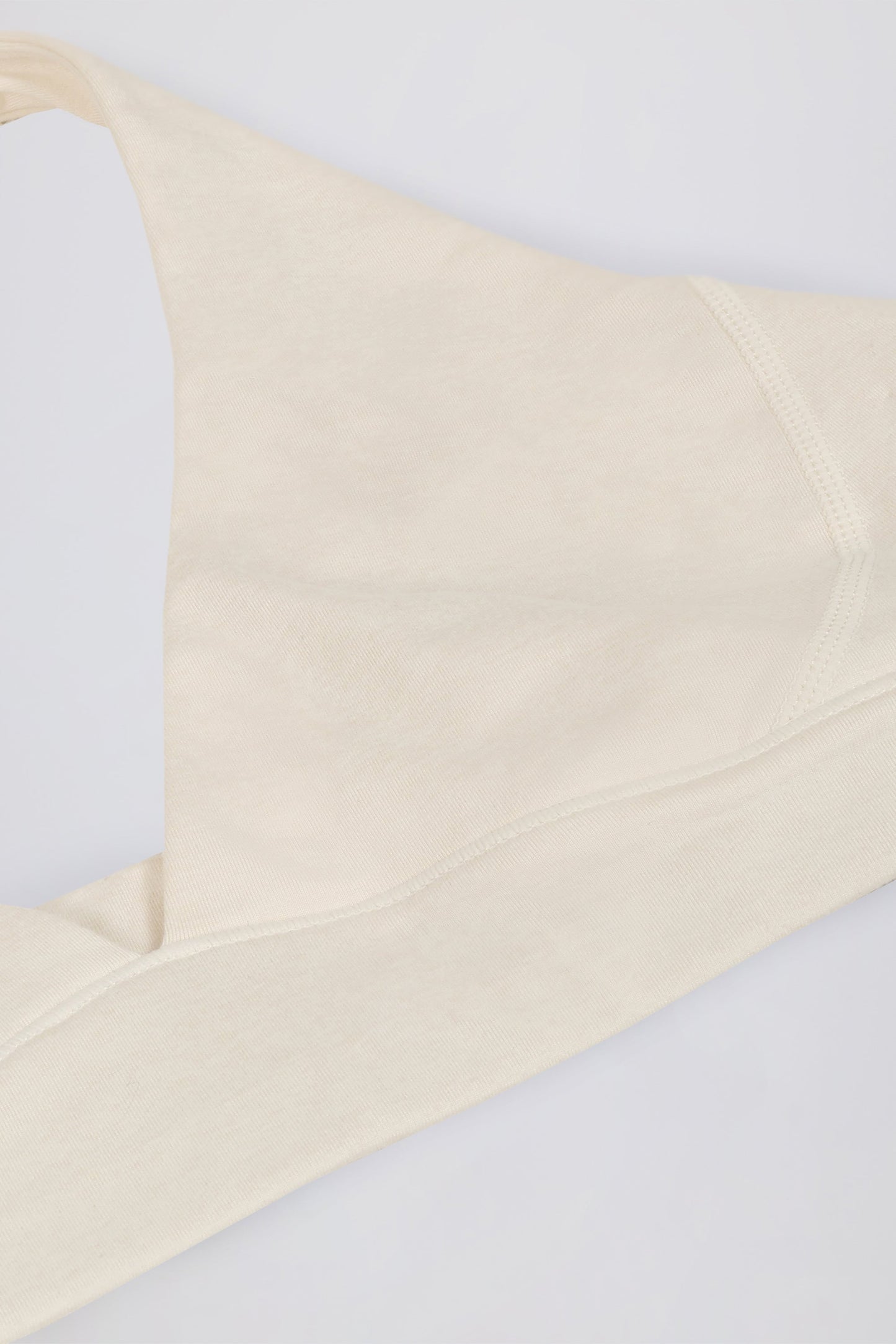 V-Neck Sports Bra in Ivory Marl