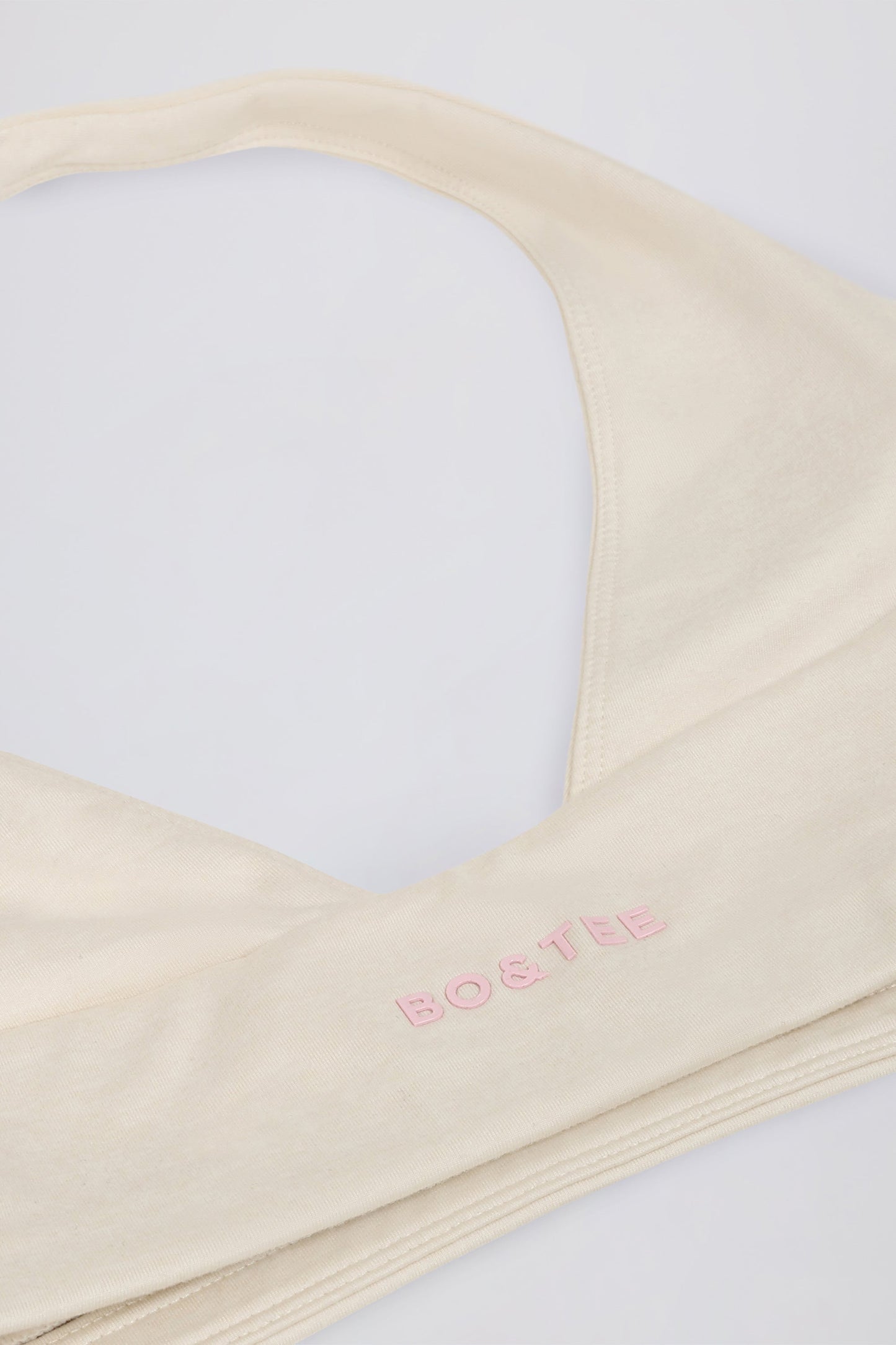 V-Neck Sports Bra in Ivory Marl