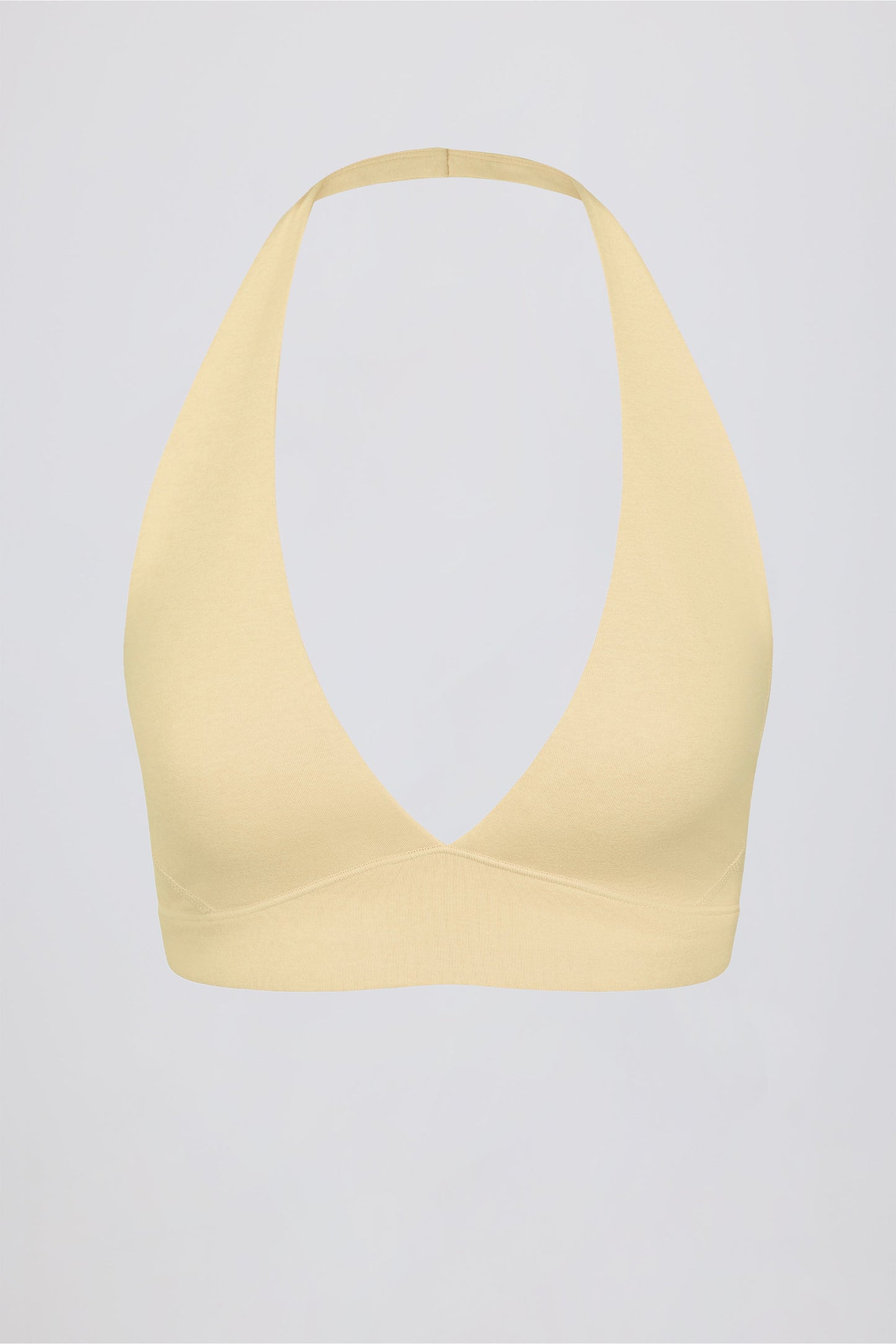 V-Neck Sports Bra in Lemon Marl