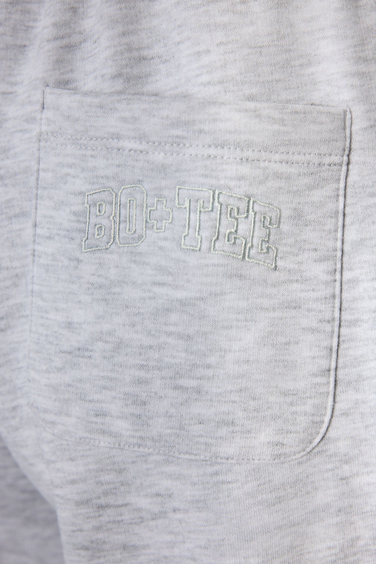 Wide-Leg Joggers in Grey Marl
