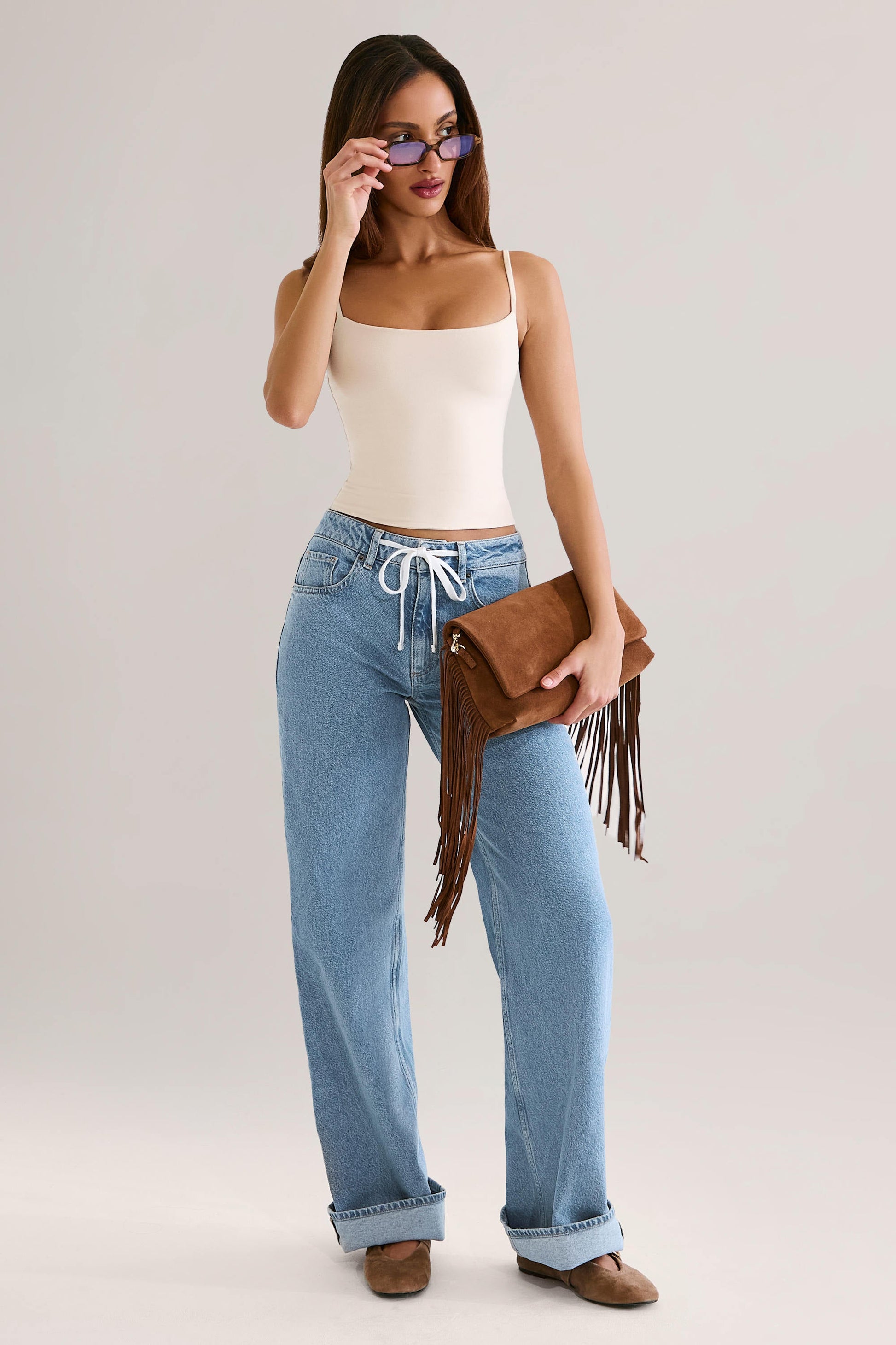 Modal Scoop-Neck Tank Top in Ivory