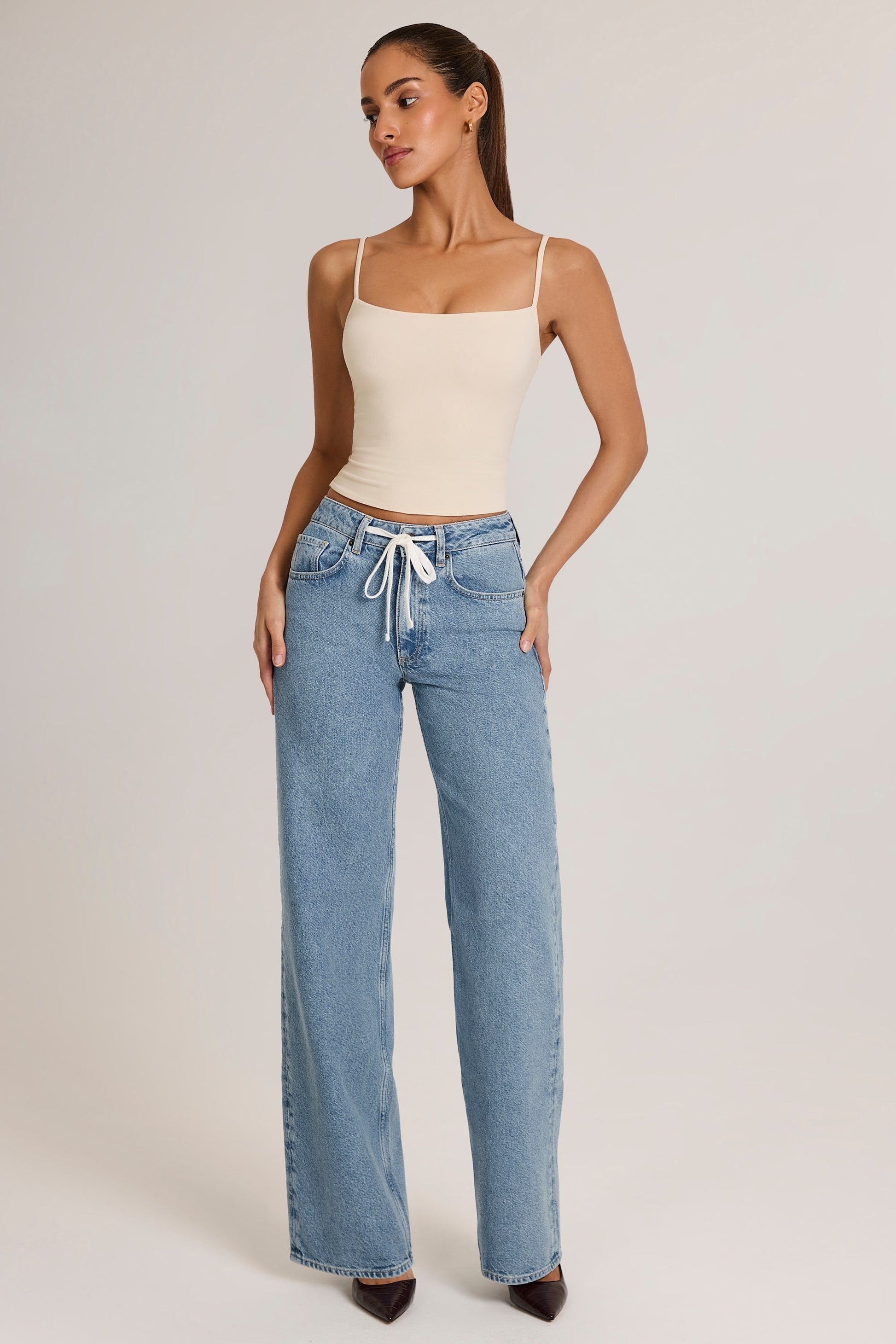 Modal Scoop-Neck Tank Top in Ivory