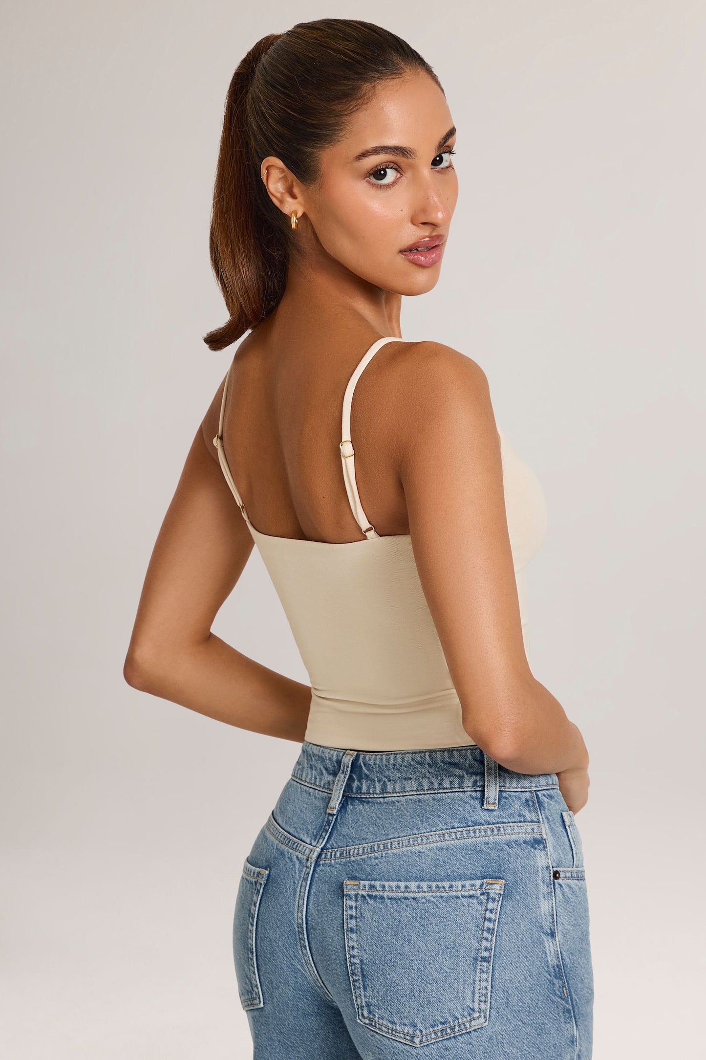 Modal Scoop-Neck Tank Top in Ivory