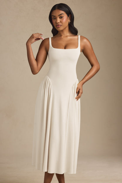 Modal A-Line Midaxi Dress in Ivory