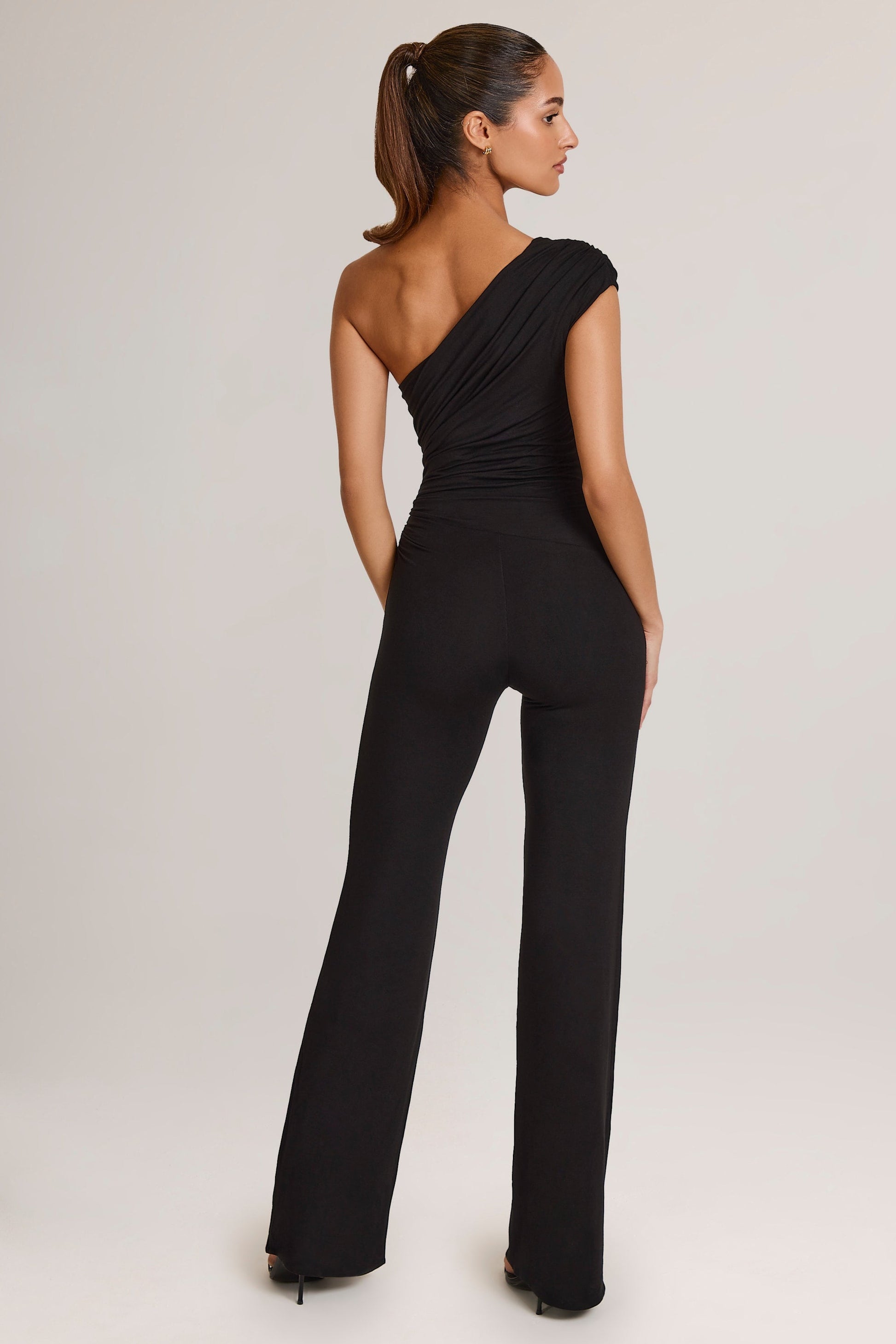 Modal One-Shoulder Jumpsuit in Black