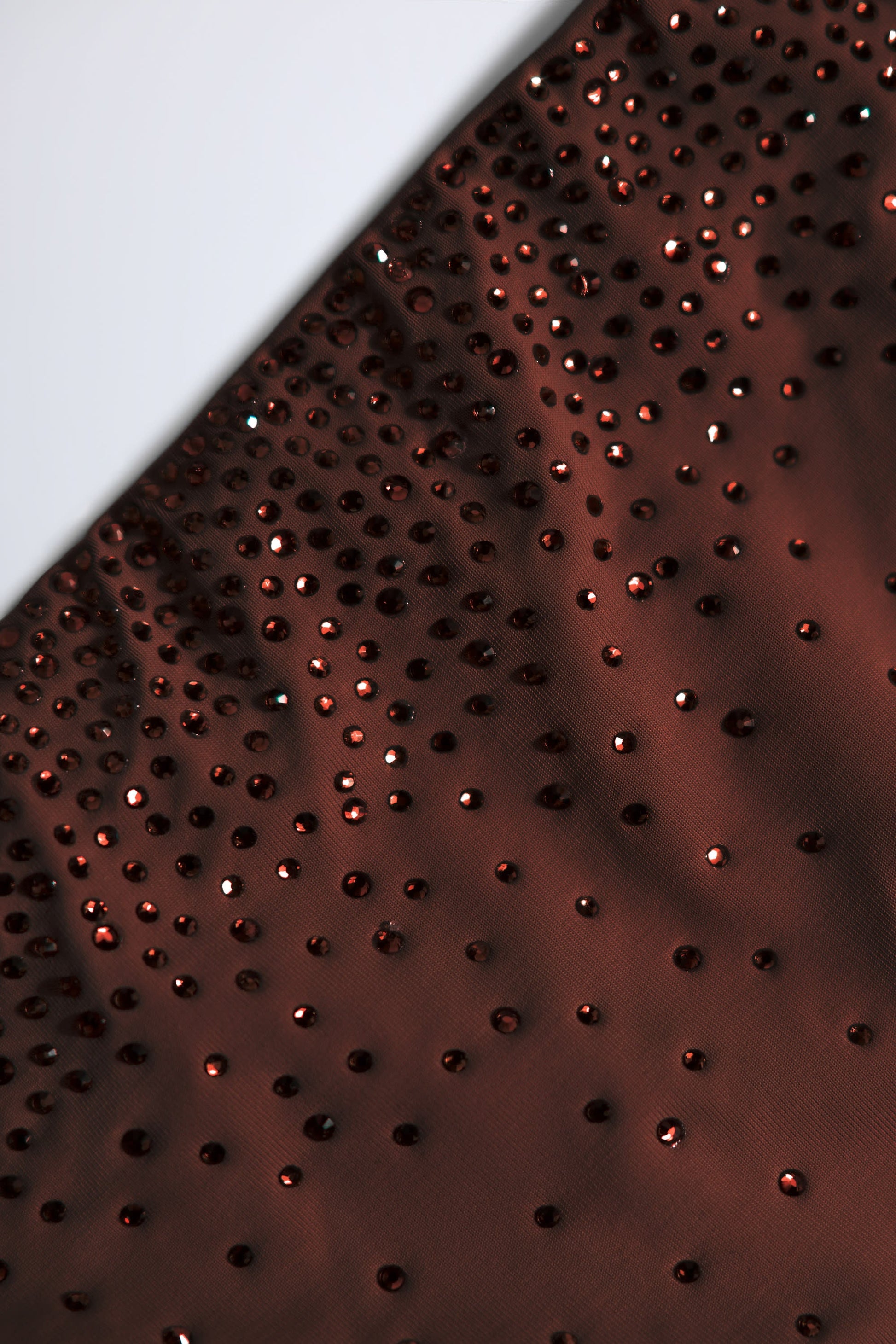 Embellished Cut-Out Swimsuit in Chocolate Brown