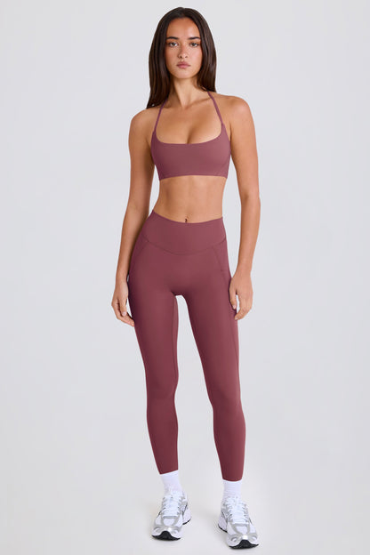 High-Waist Leggings in Acai