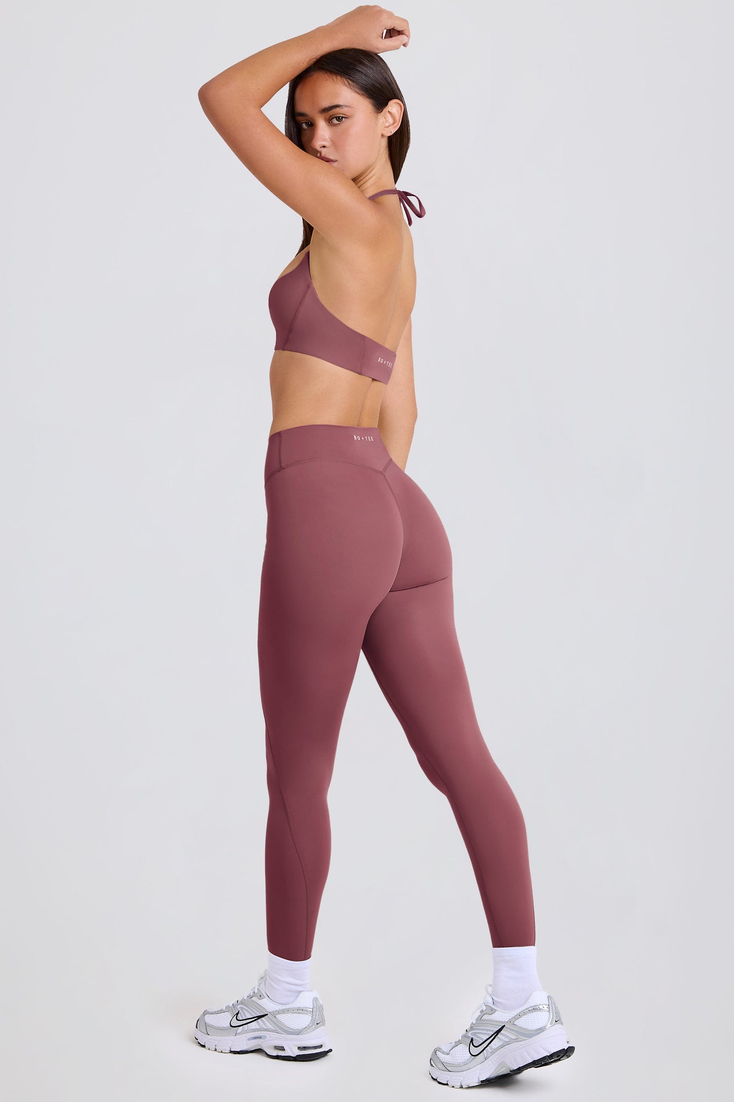 High-Waist Leggings in Acai