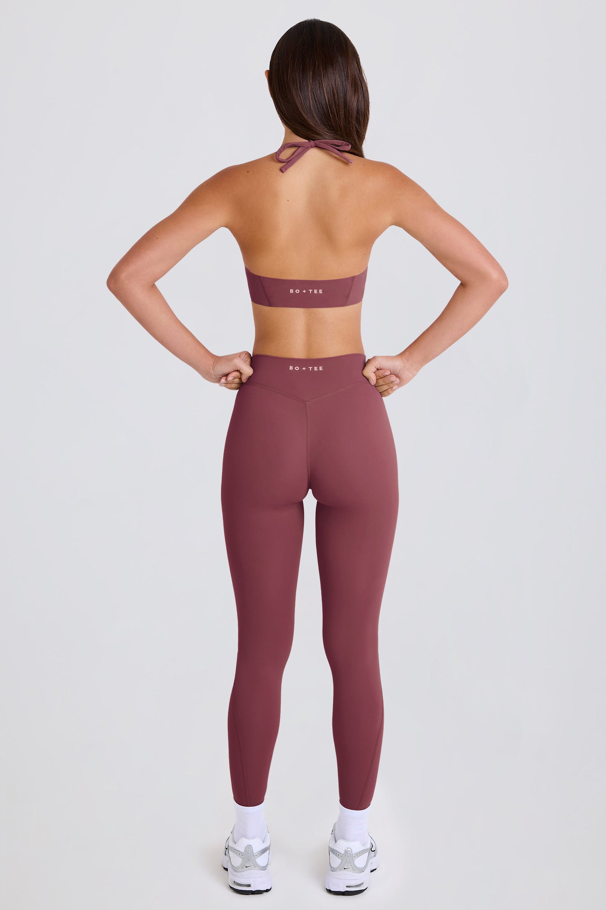 High-Waist Leggings in Acai