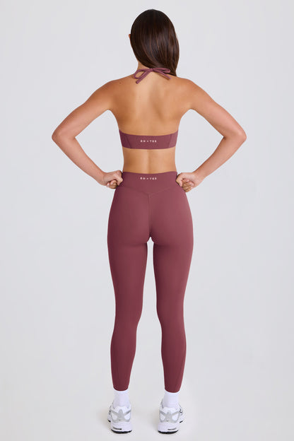 High-Waist Leggings in Acai
