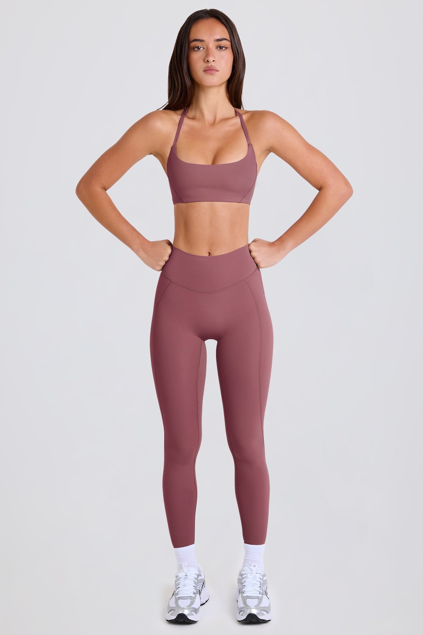 High-Waist Leggings in Acai