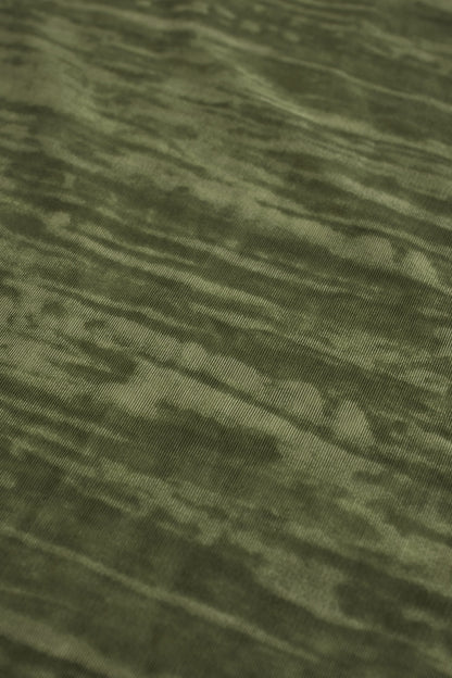 Lace-Up Ruffled Flared Jumpsuit in Green Print