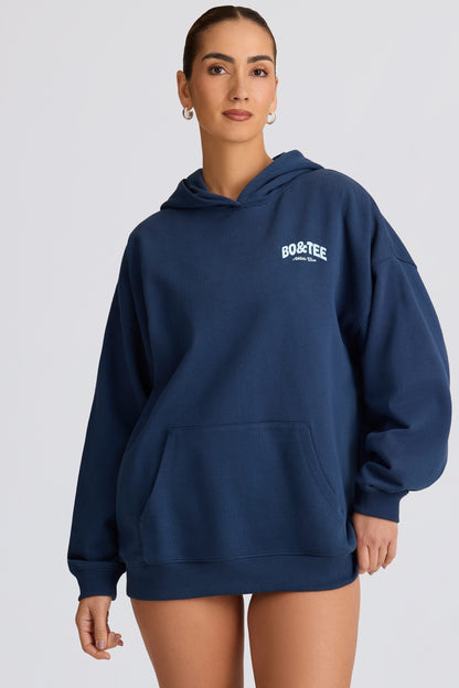 Oversized Hoodie in Dark Navy