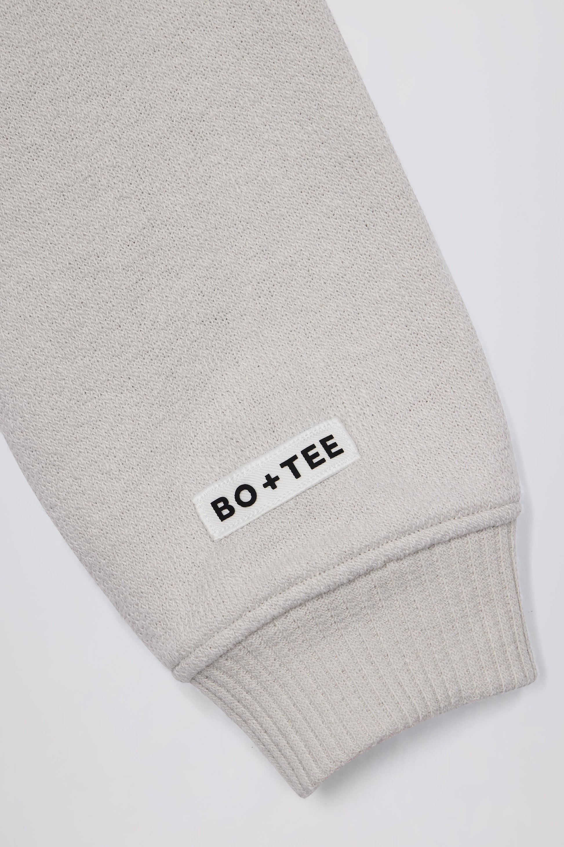 Cropped Zip-Up Hoodie in Light Grey