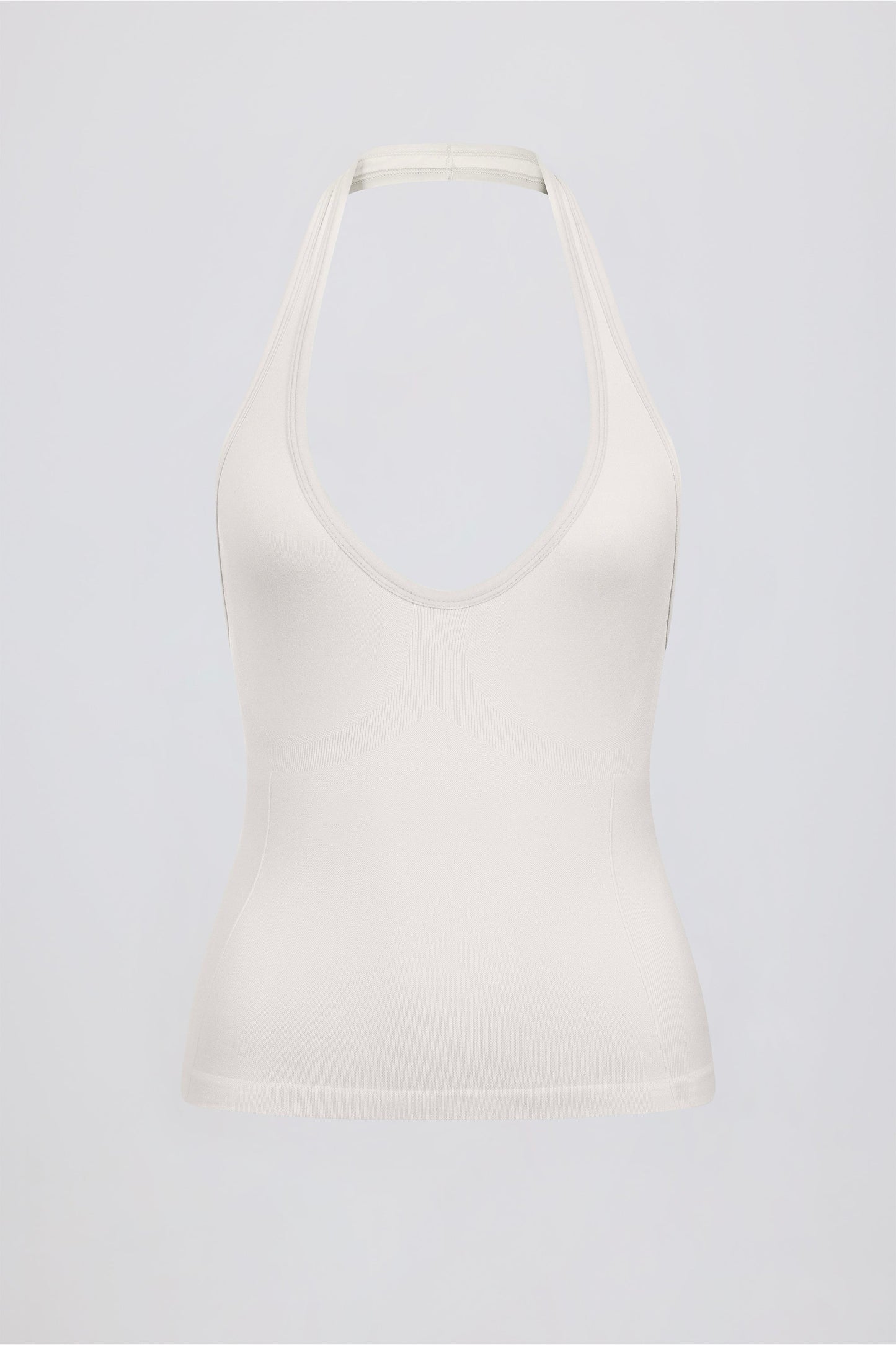 Define Luxe Halterneck Tank Top in White