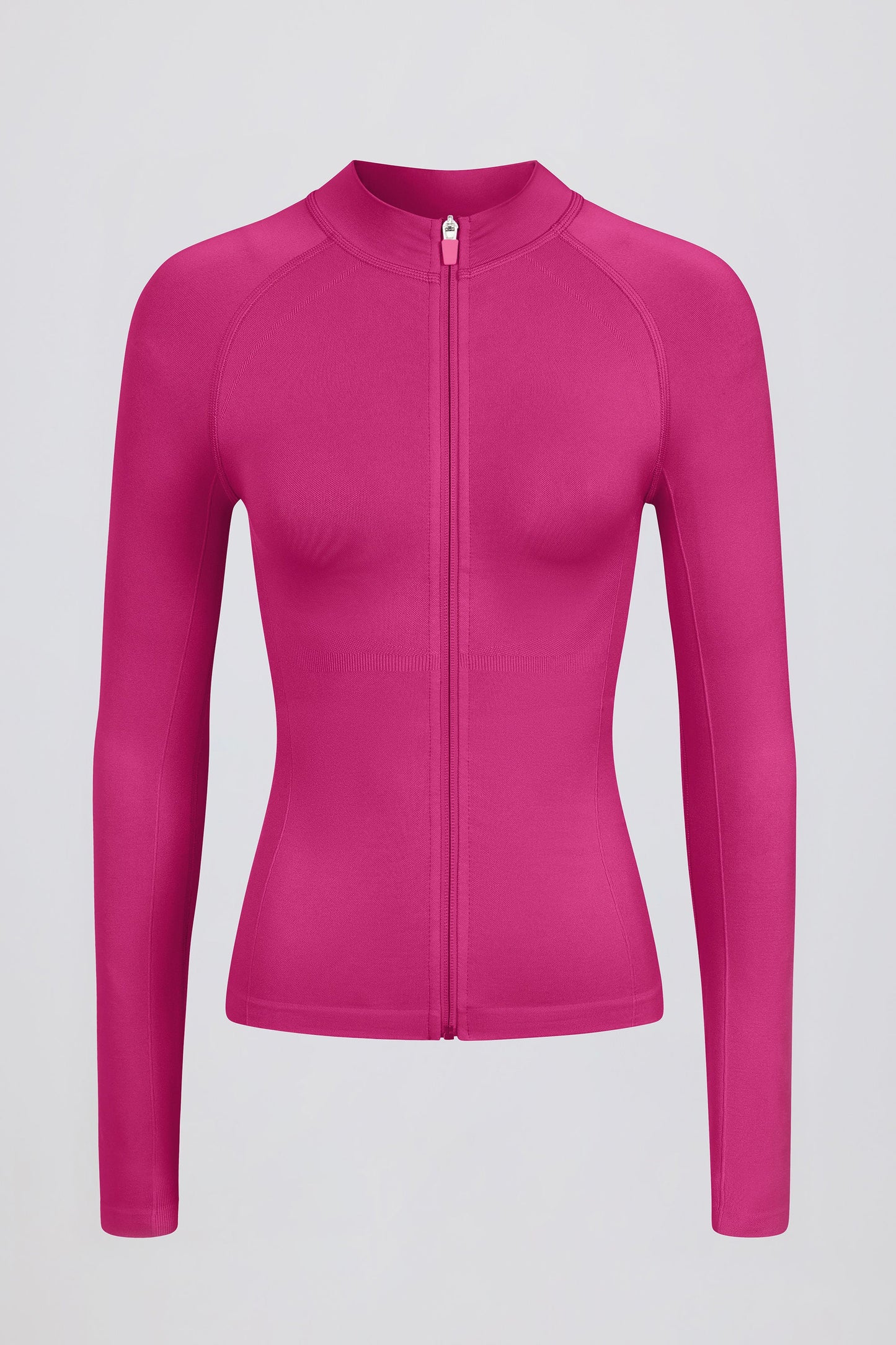 Define Luxe Zip-Up Jacket in Berry