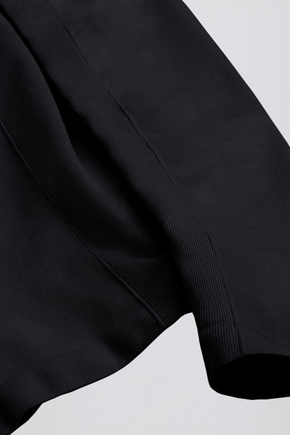 Define Luxe Zip-Up Jacket in Black