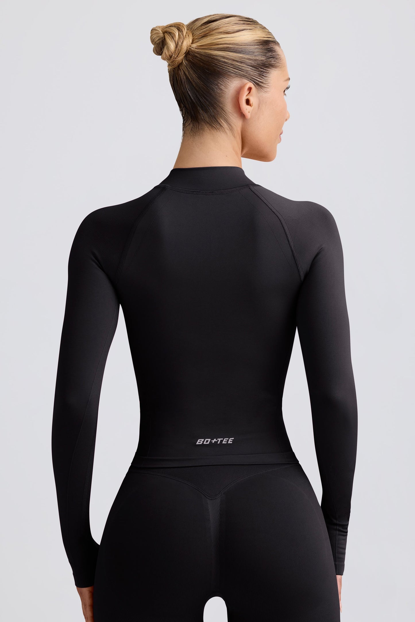 Define Luxe Zip-Up Jacket in Black