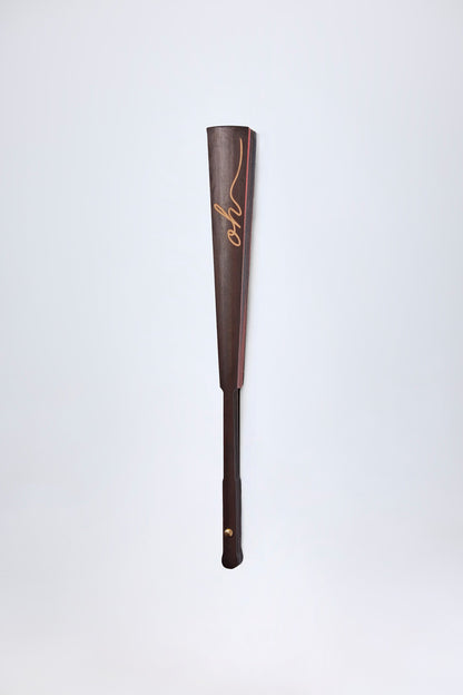 Folding Hand Fan in Red Blurred Print