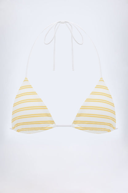 Triangle Bikini Top in Lemon