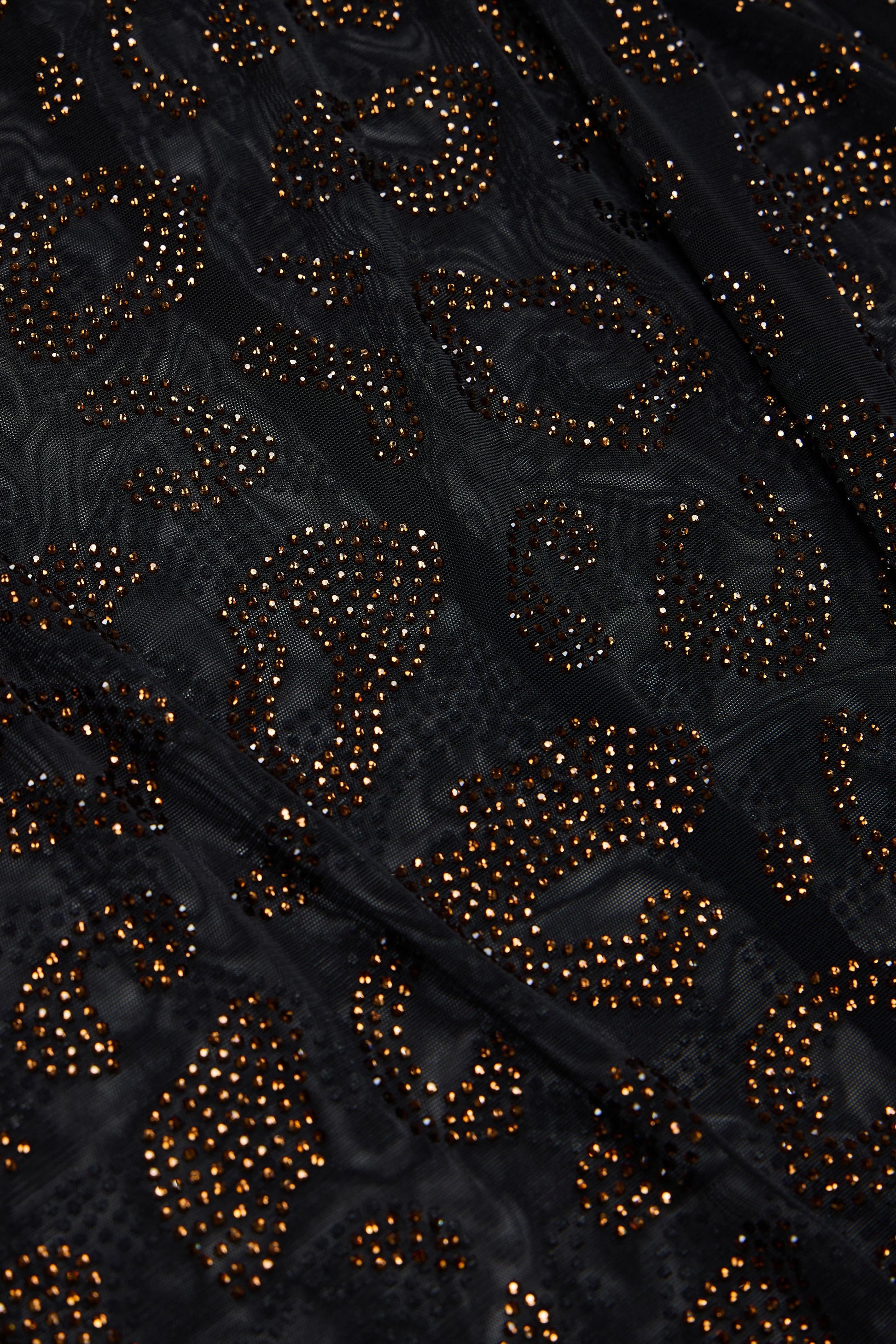 Embellished Backless Maxi Dress in Black