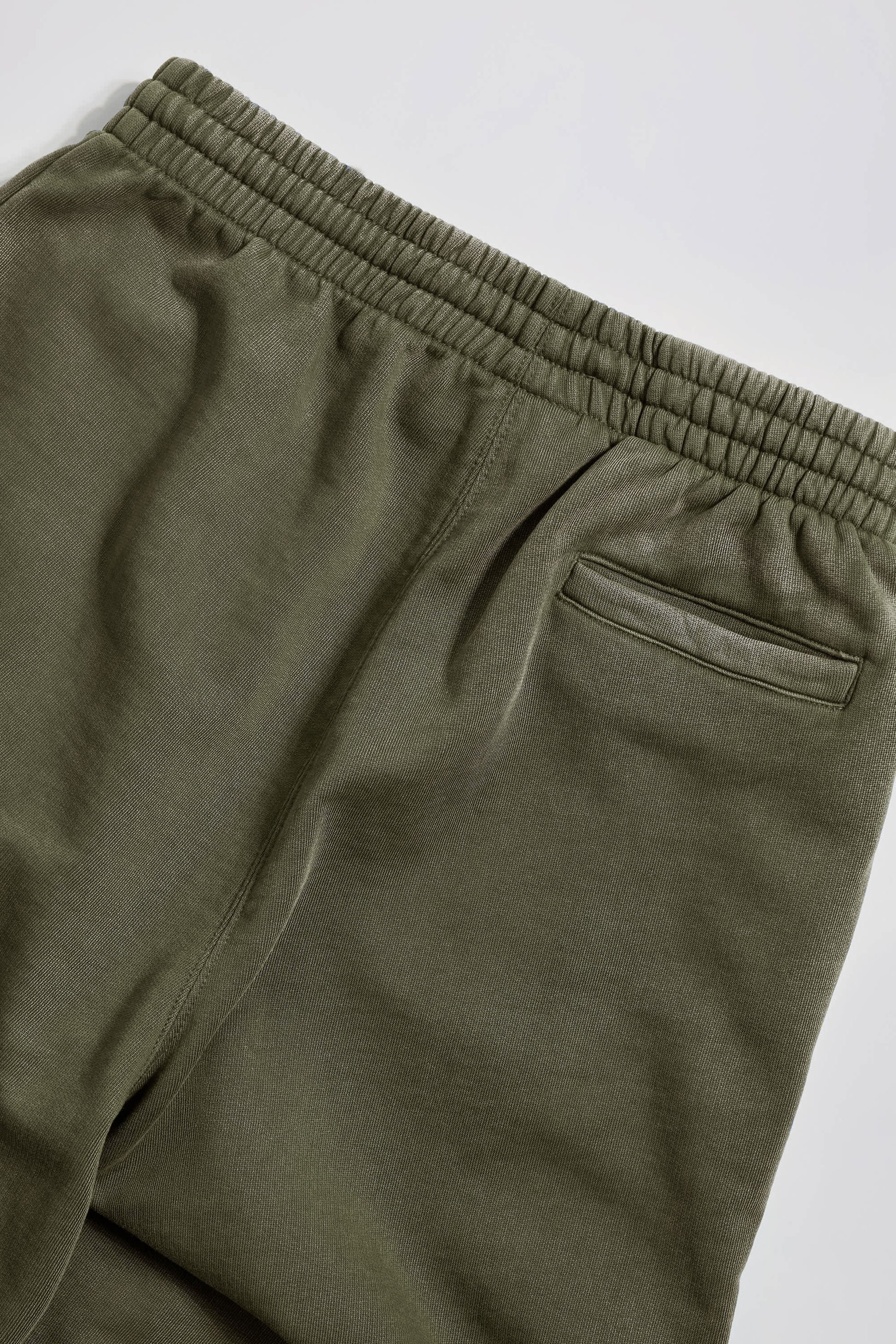 Mid-Rise Wide-Leg Joggers in Light Green