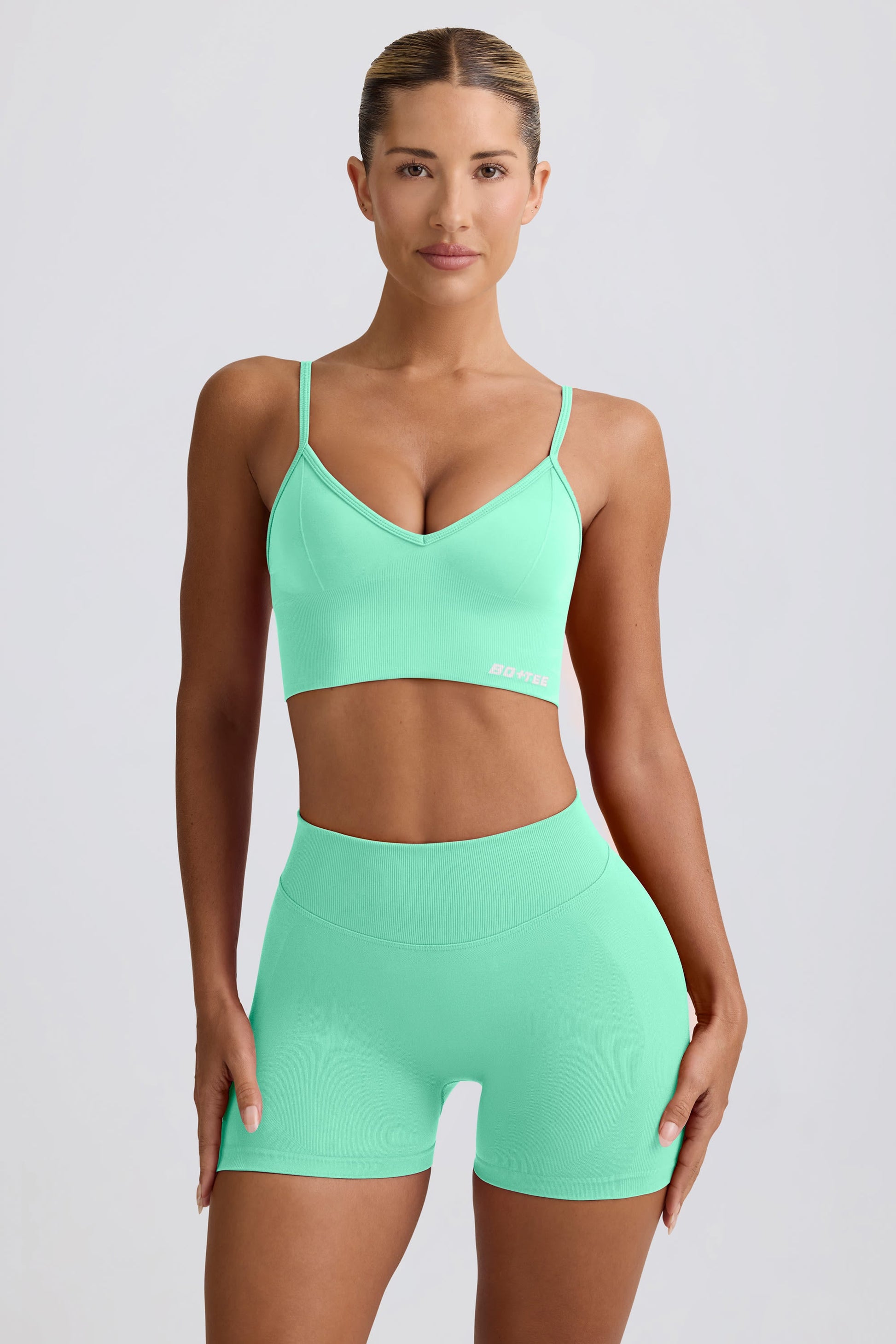 Define Luxe Mini Shorts in Mint