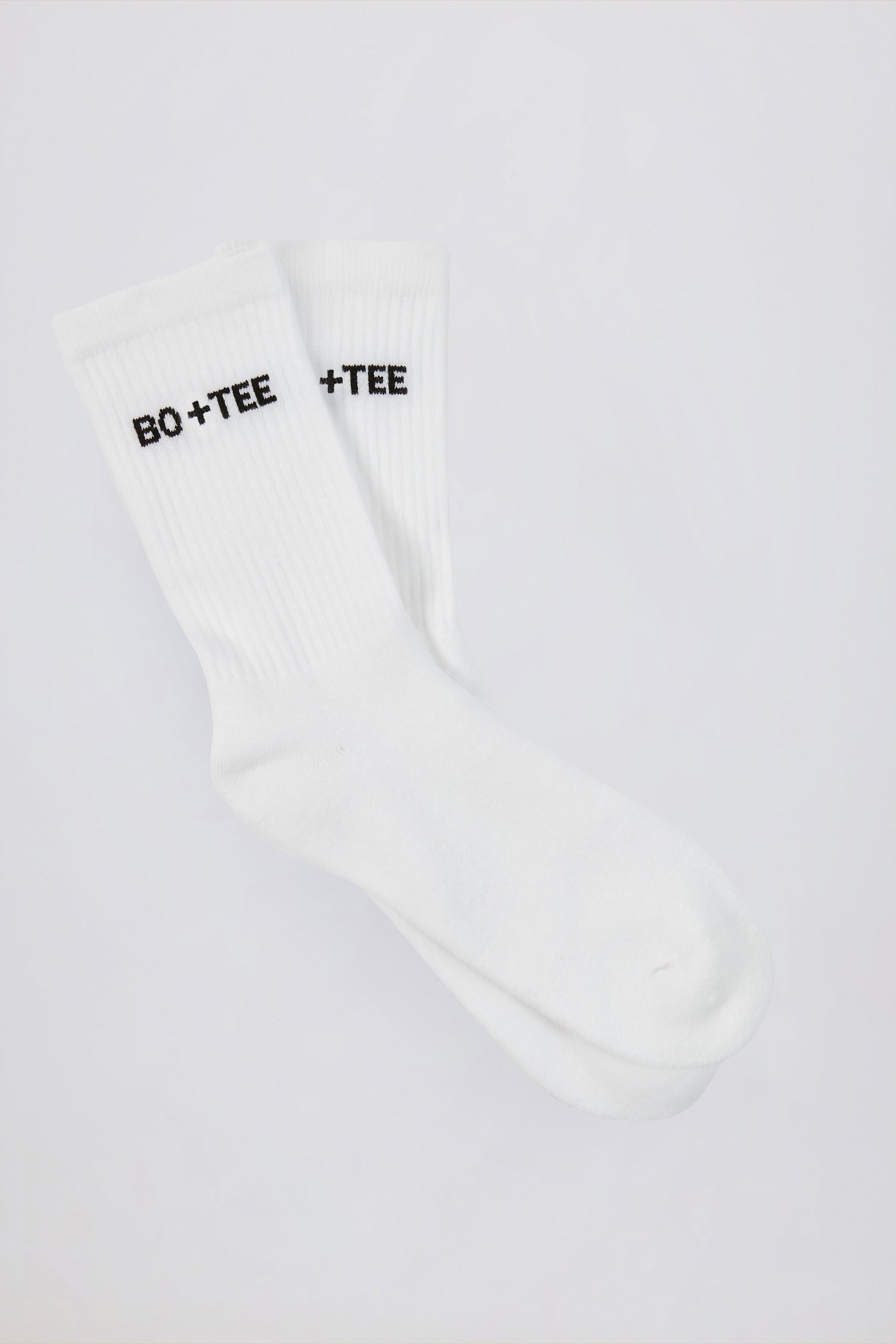 Ribbed Crew Sock Bundle in White