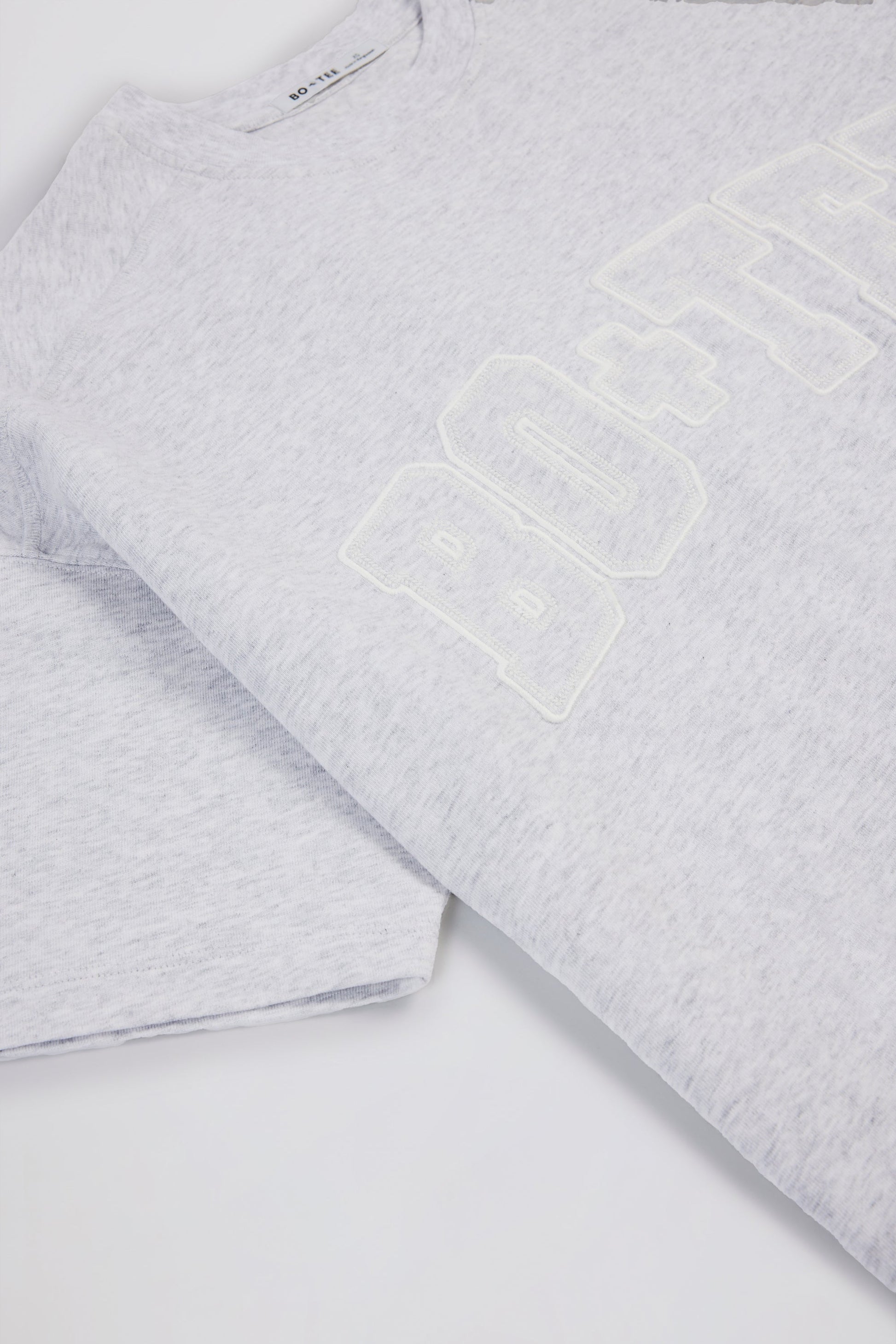 Oversized Cotton-Jersey T-Shirt in Grey Marl