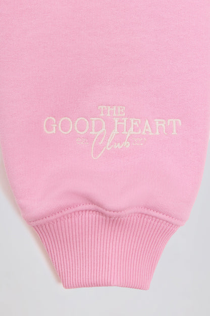 Oversized Hoodie in Baby Pink