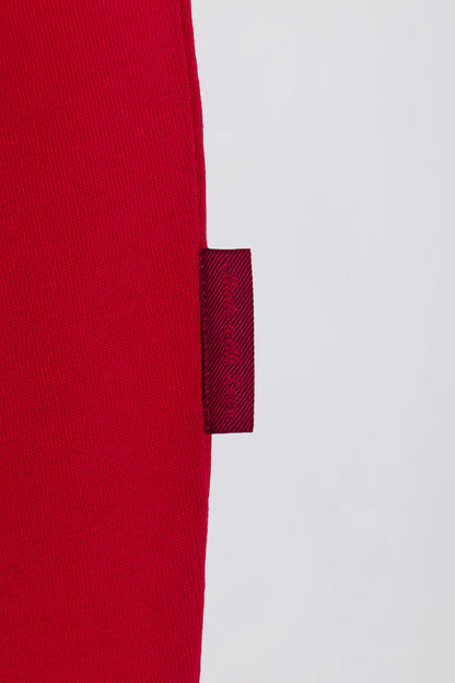 Oversized Hoodie in Hot Red