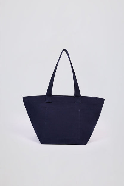 Oversized Tote Bag in Classic Navy