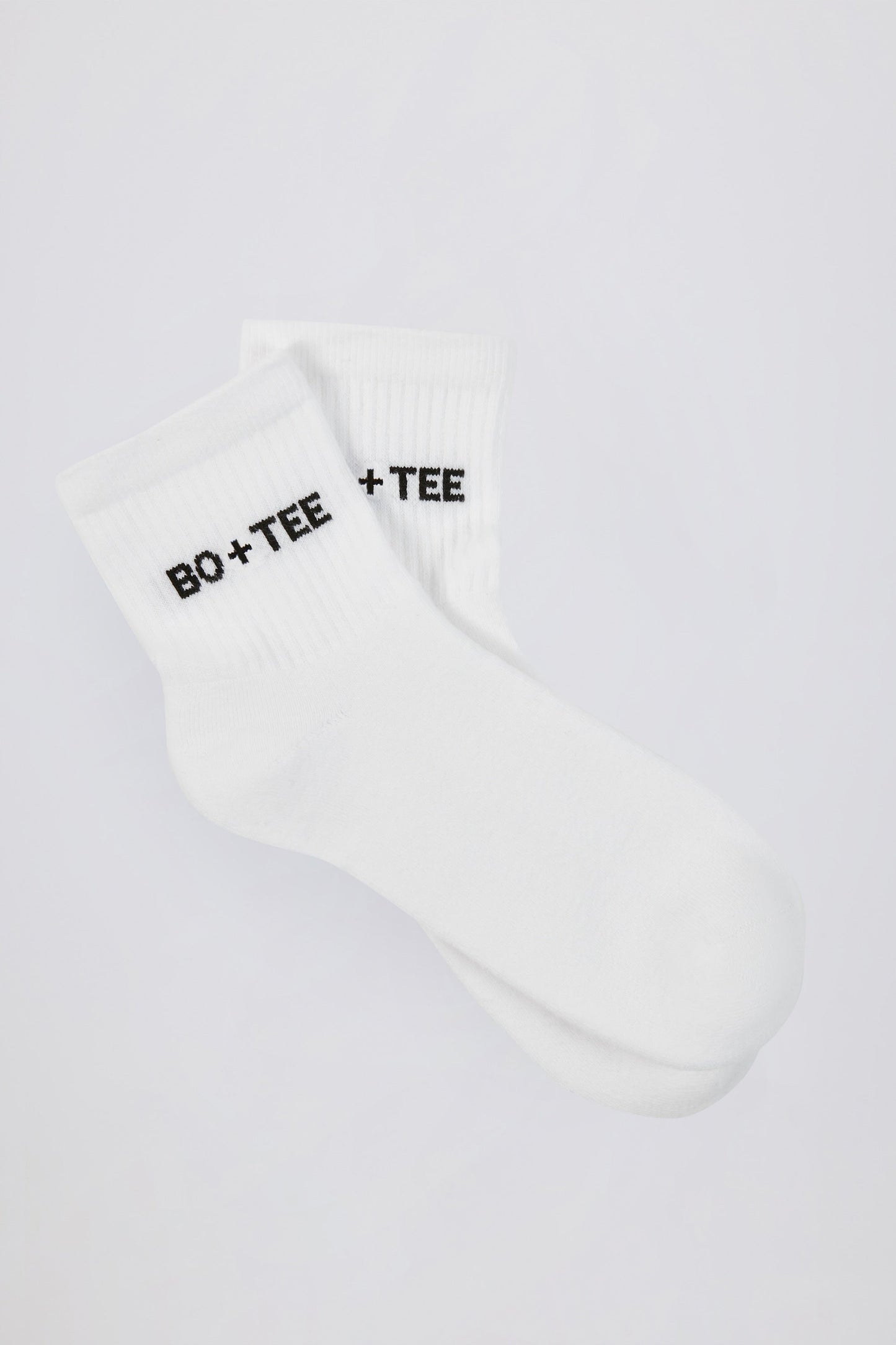Ribbed Crew Sock Bundle in White
