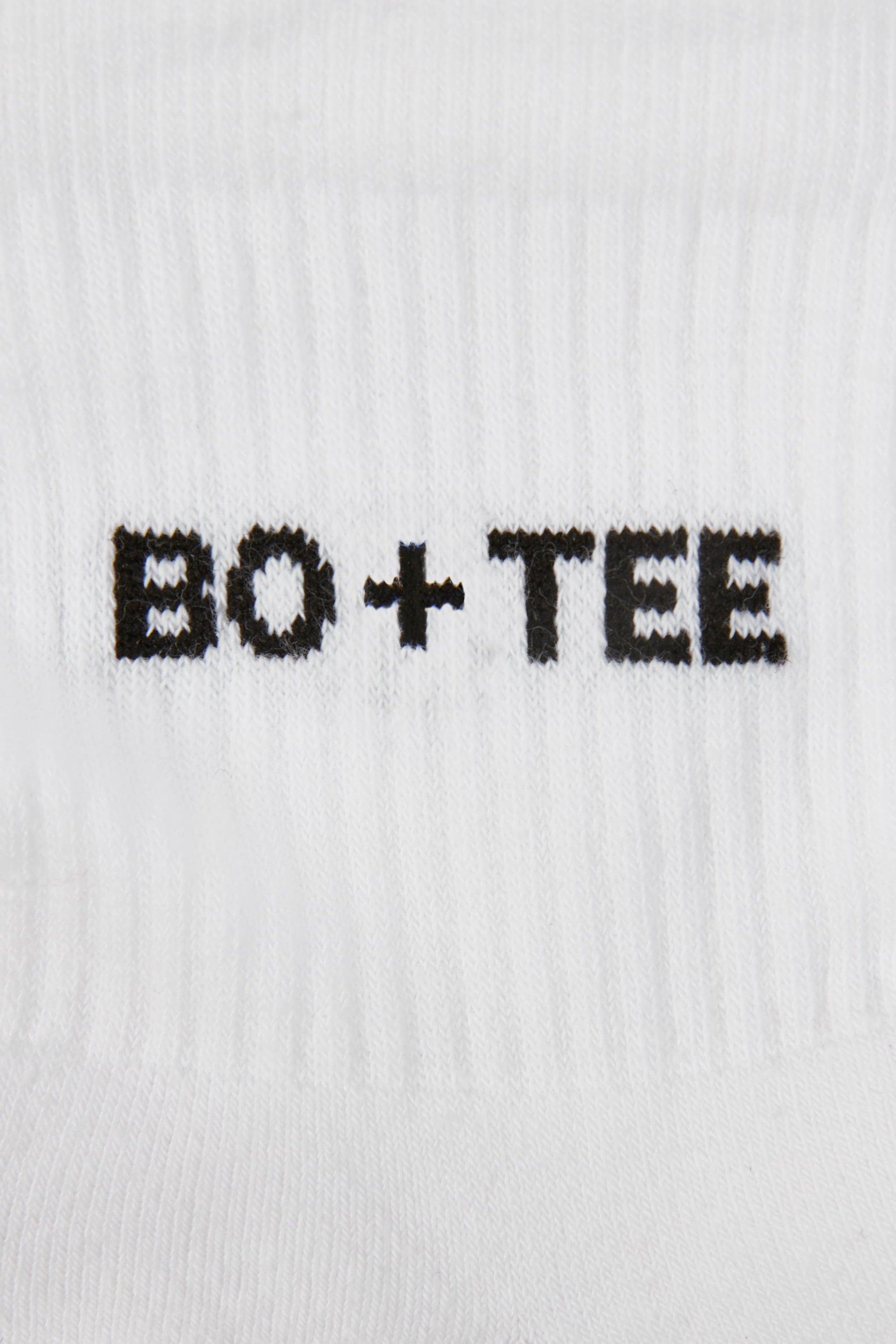 Ribbed Crew Sock Bundle in White