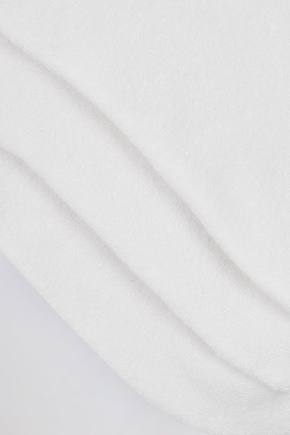 Ribbed Crew Sock Bundle in White