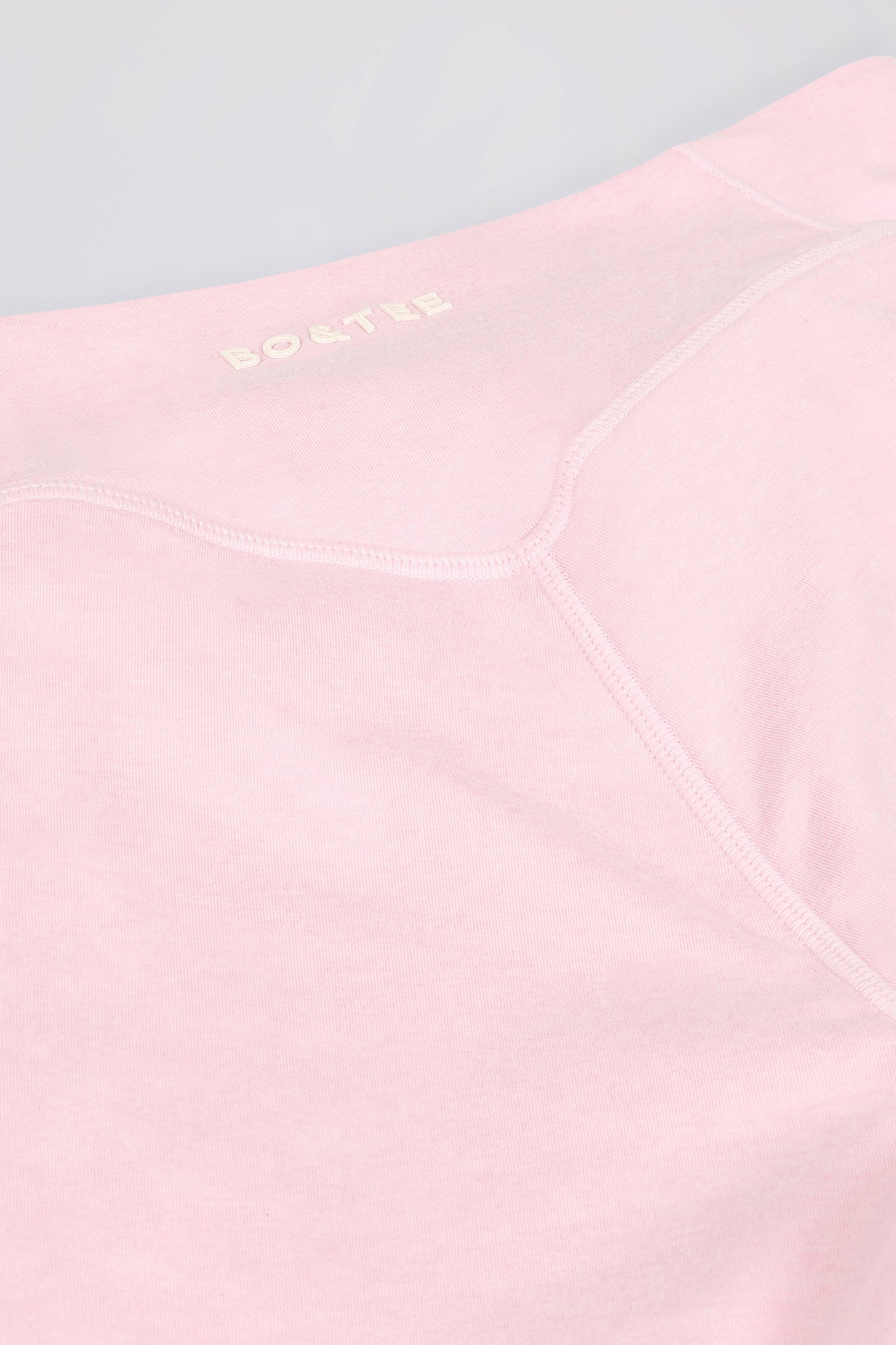 Ruched Mid-Rise Leggings in Pale Pink Marl