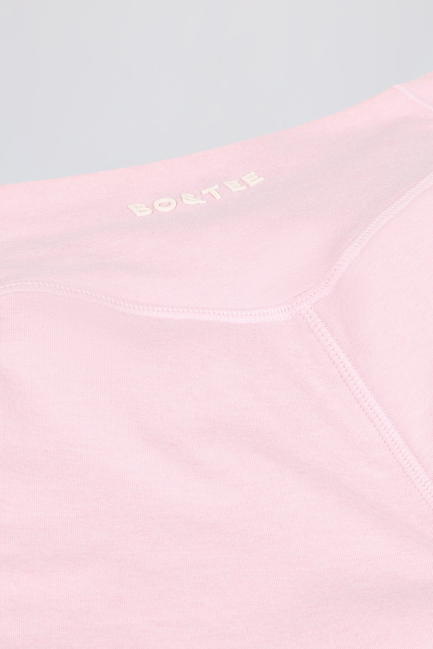 Ruched Mini Shorts in Pale Pink Marl