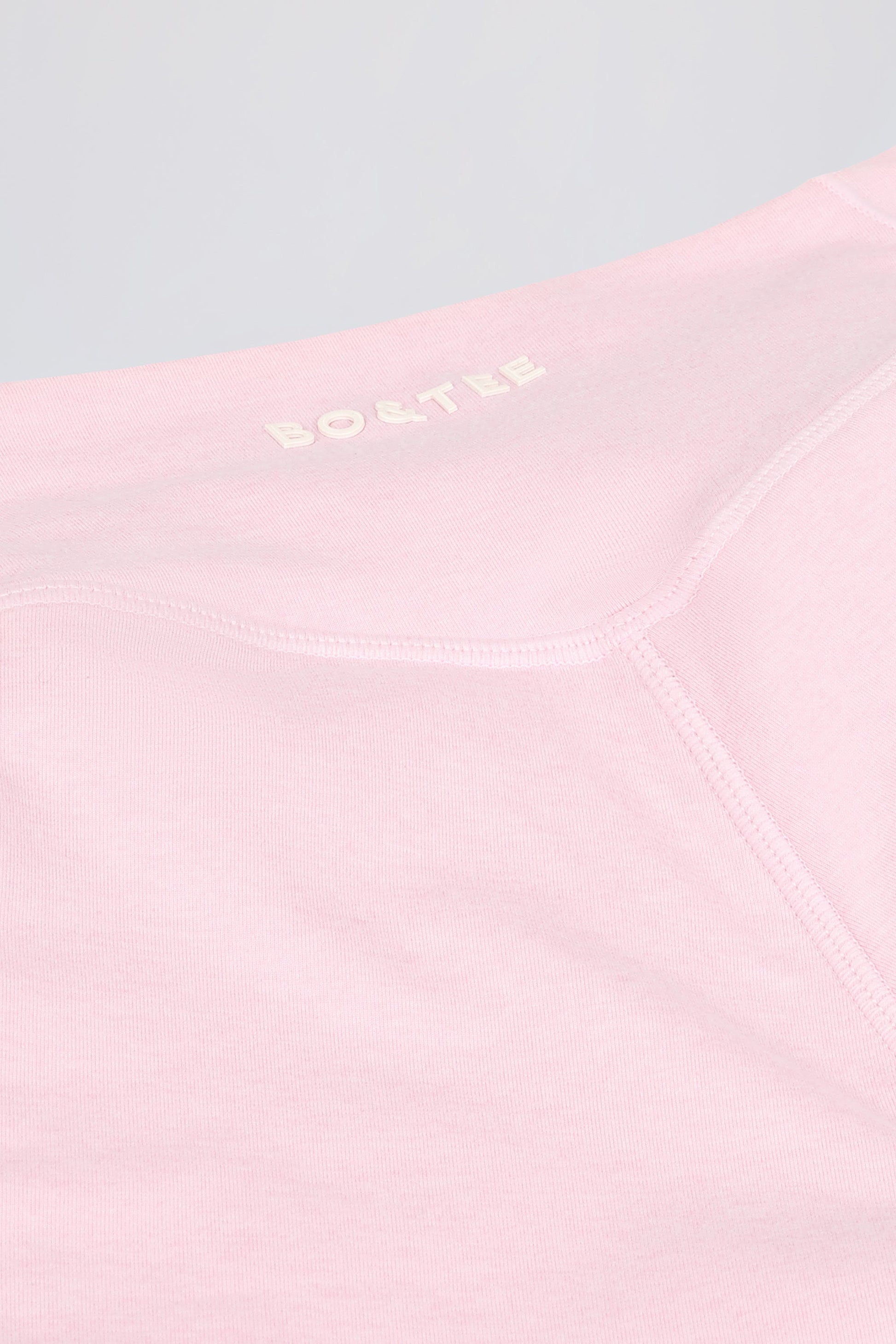 Ruched Mini Shorts in Pale Pink Marl