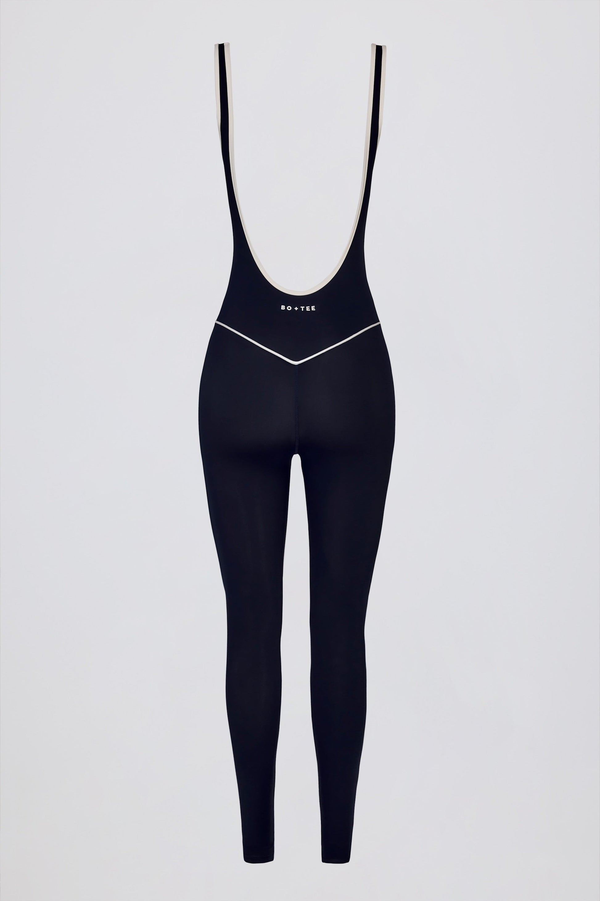 Soft Active Backless Contrast Jumpsuit in Classic Navy