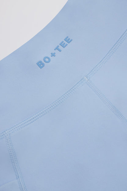 Soft Active Crossover Pocket Shorts in Sky
