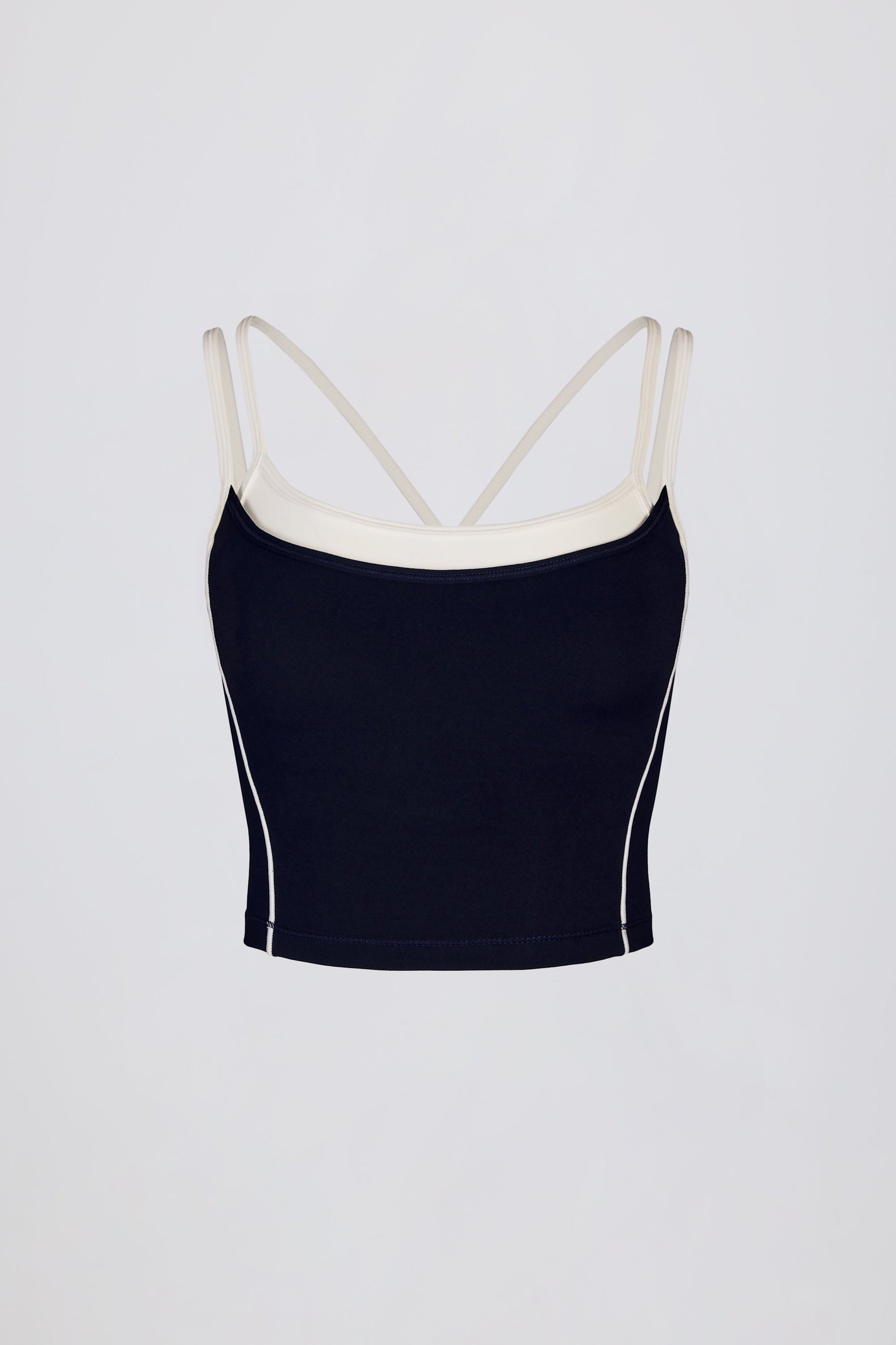 Soft Active Layered Tank Top in Classic Navy